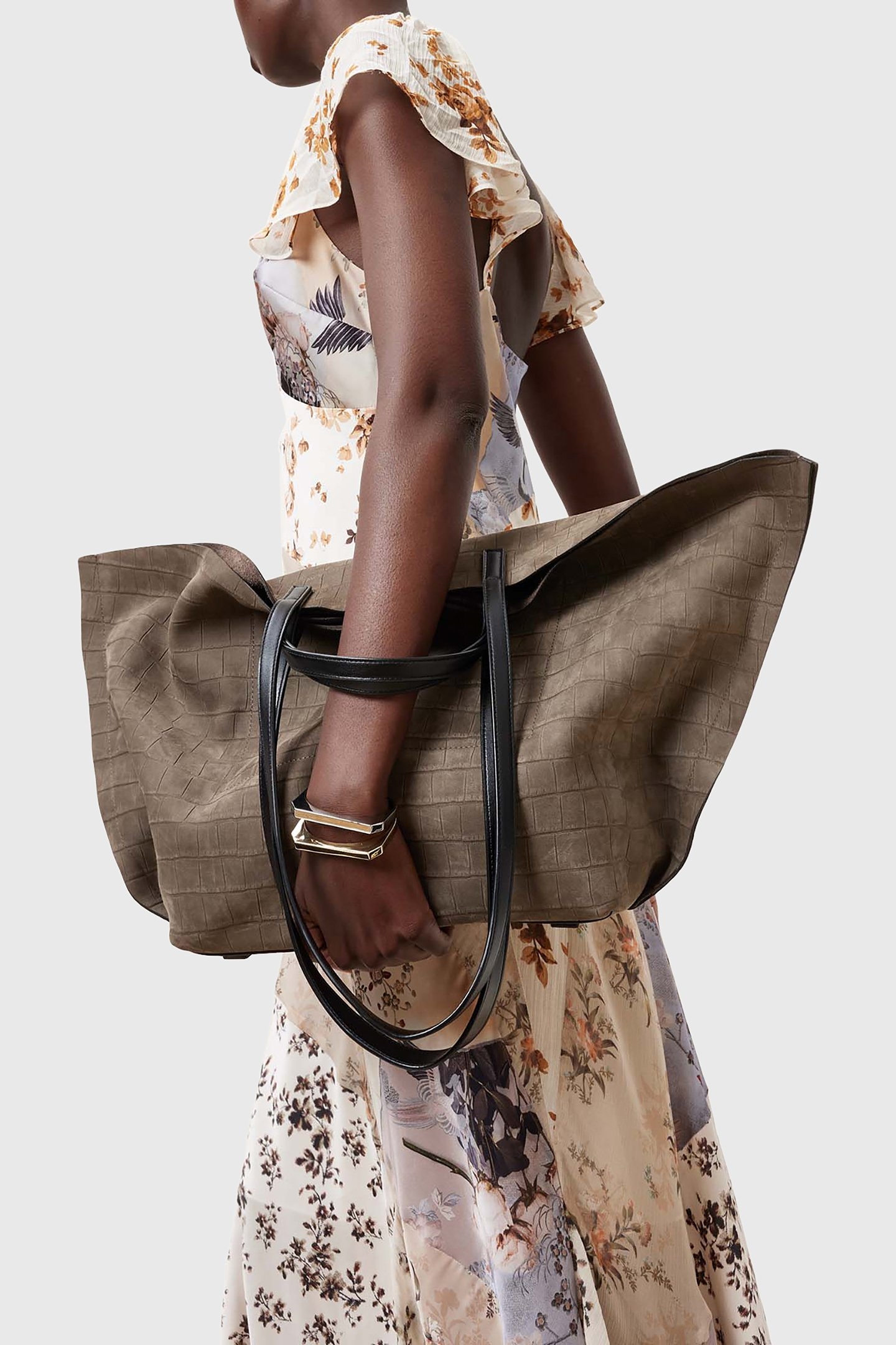 LALA DRESS ORIGIN DITSY BROWN 6