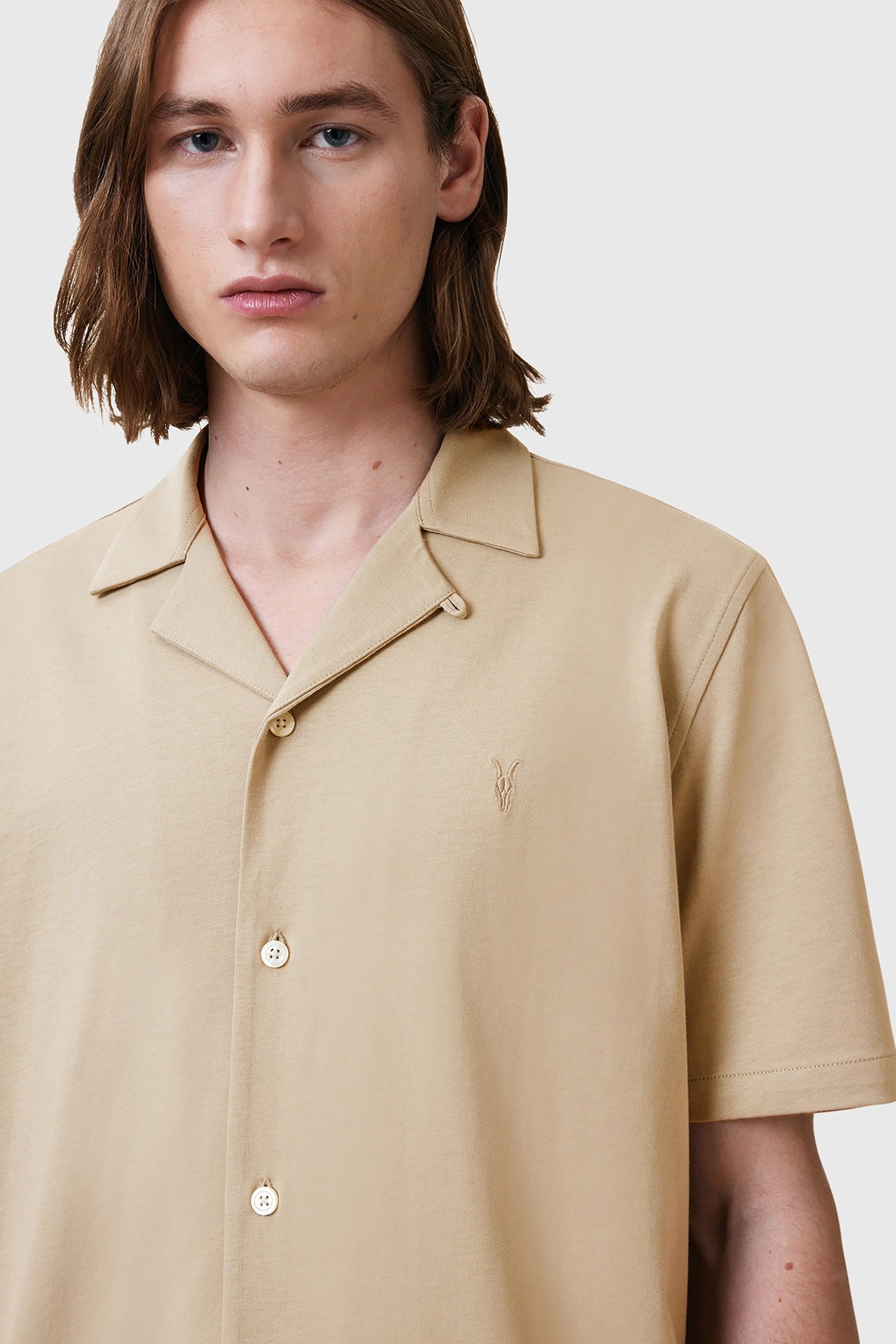 HUDSON SS SHIRT PEBBLE BROWN 7