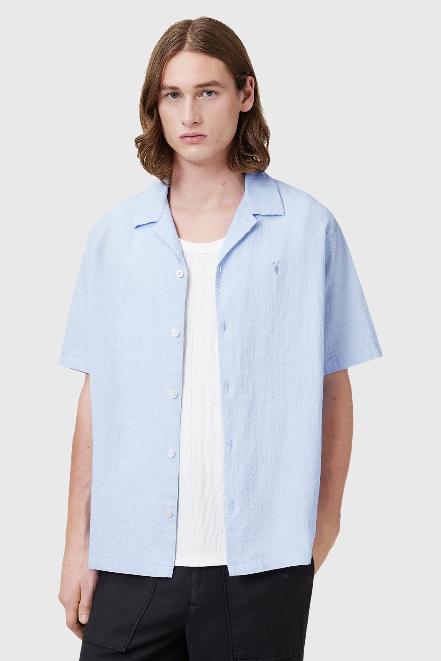 VALMER SS SHIRT SHORE BLUE 6