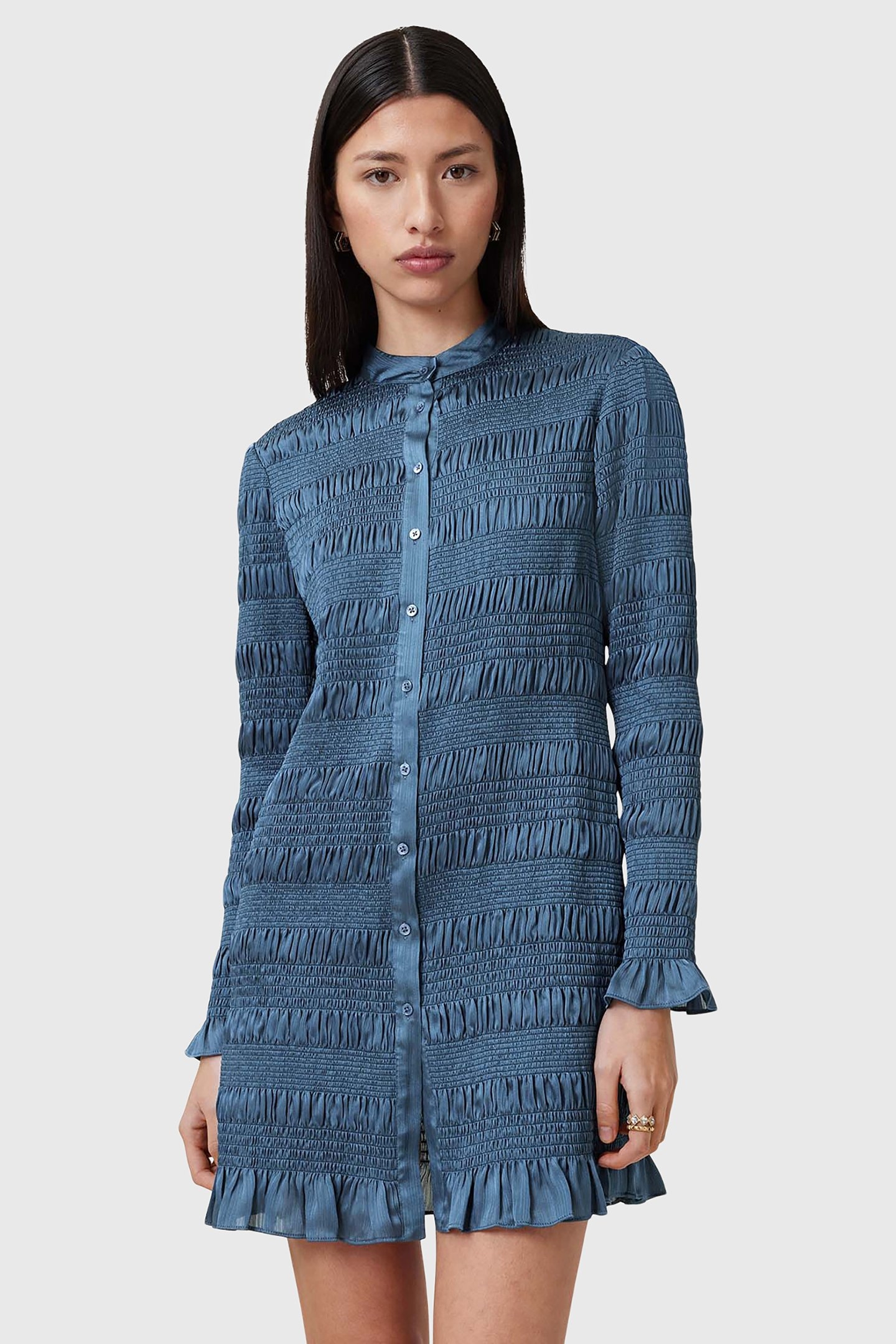 MEG MINI DRESS OYSTER BLUE 1