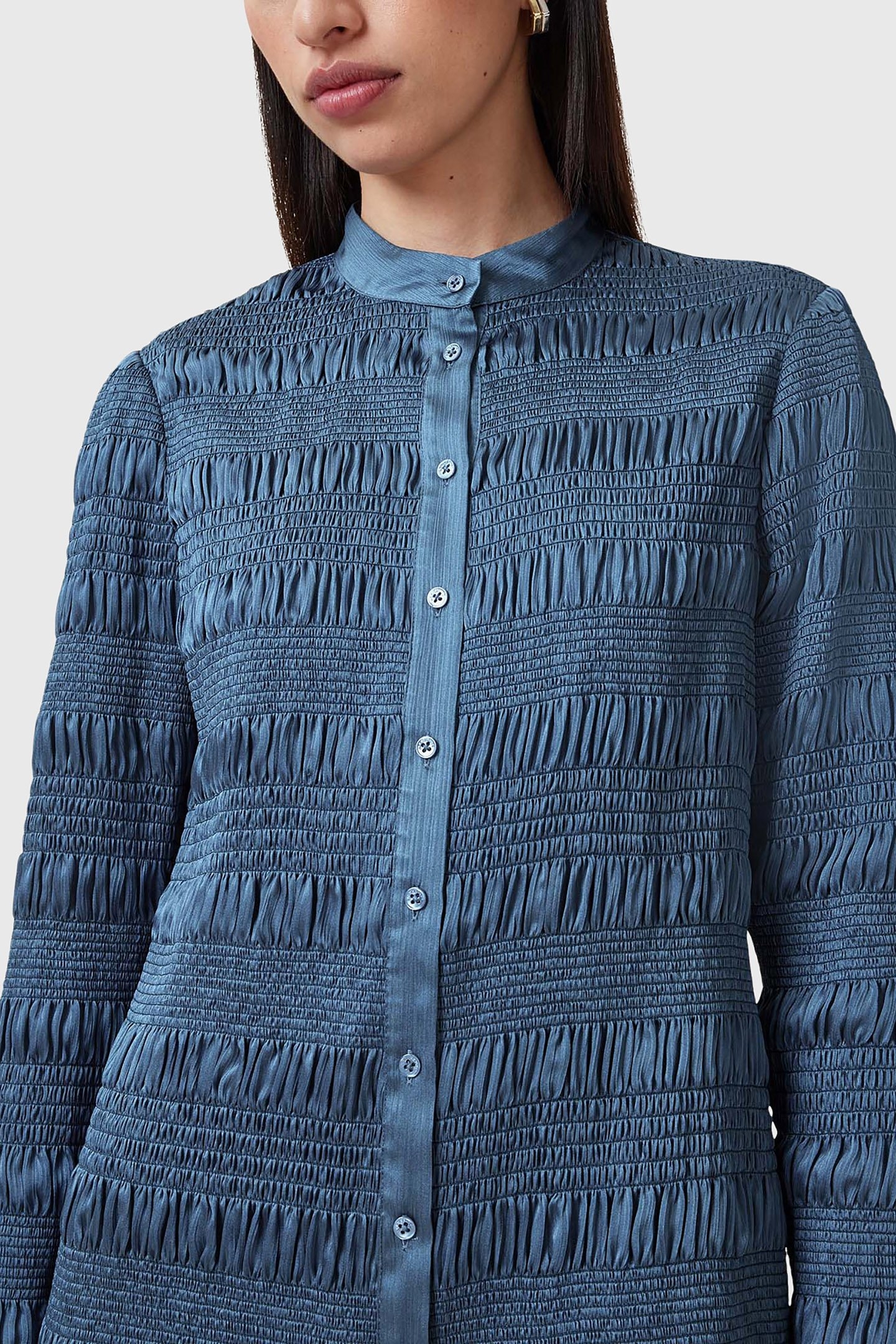 MEG MINI DRESS OYSTER BLUE 7