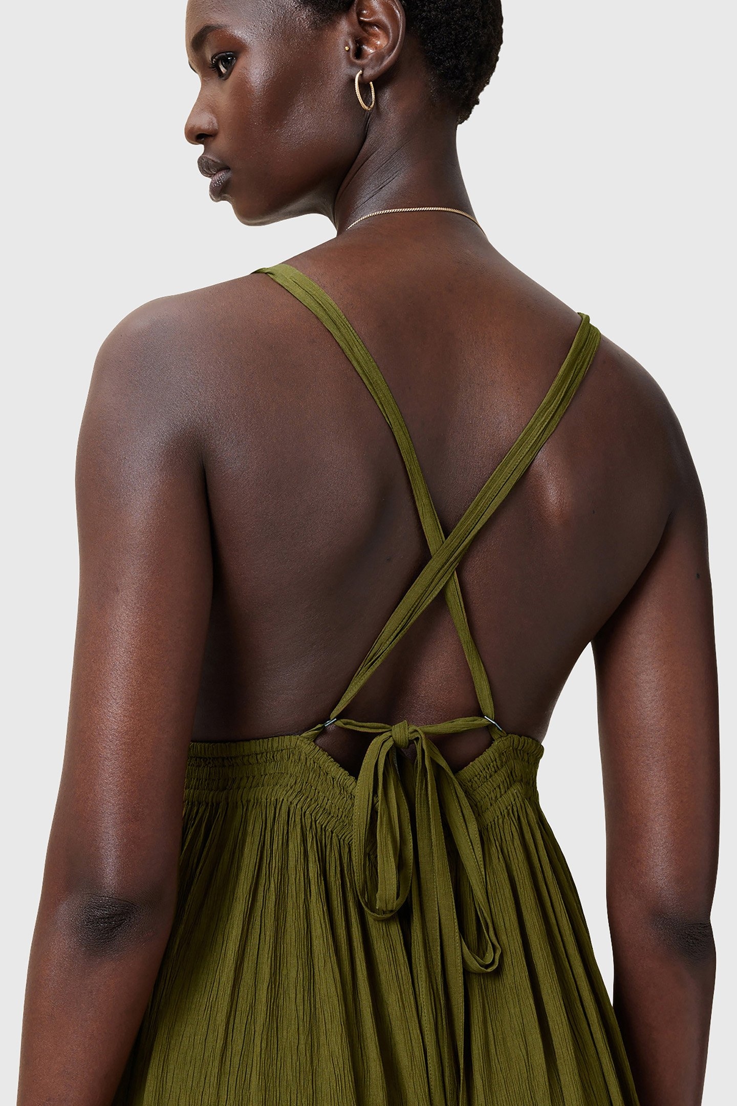 ROSA HEX DRESS FIR GREEN 8