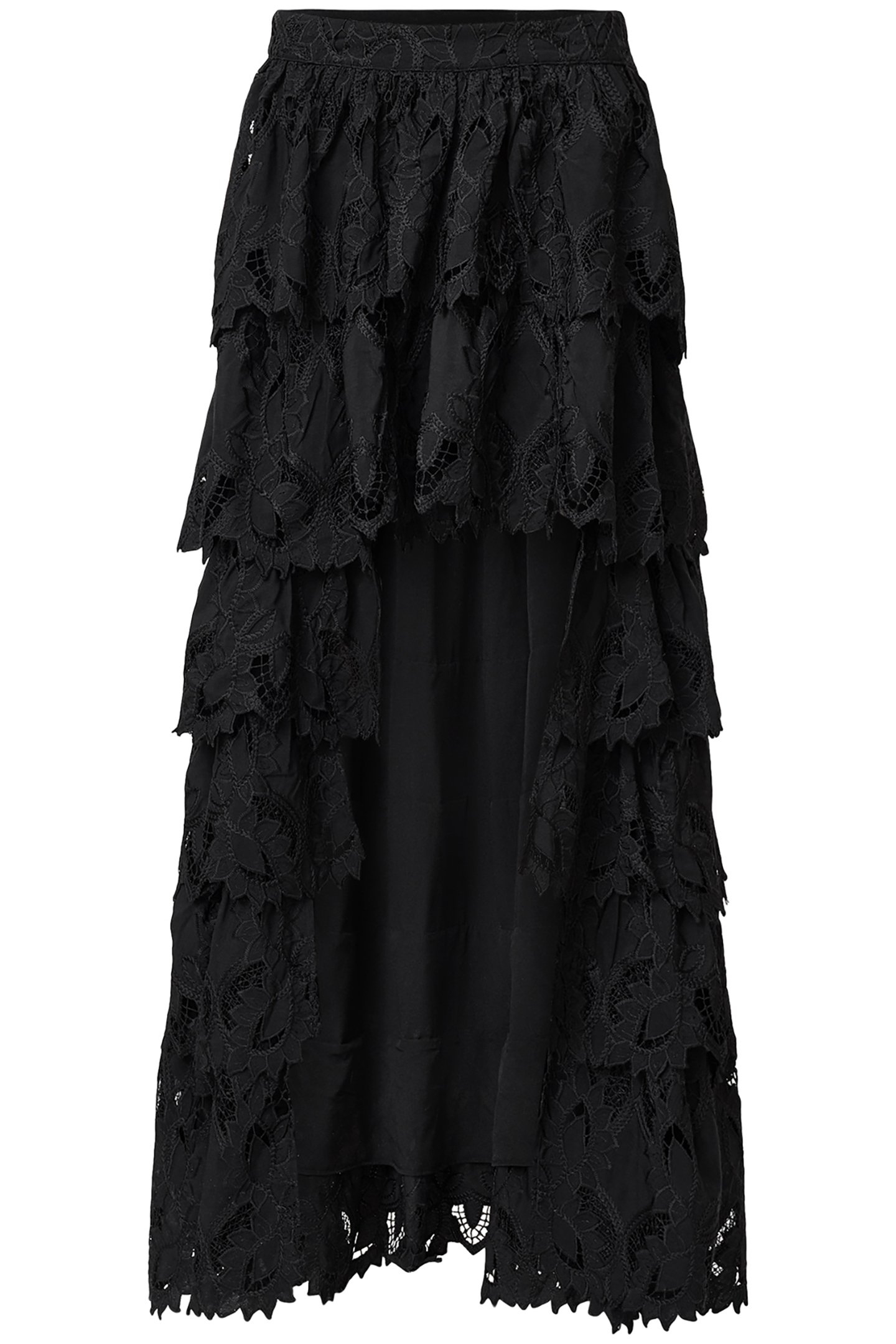 CAVARLY EMB SKIRT BLACK 5