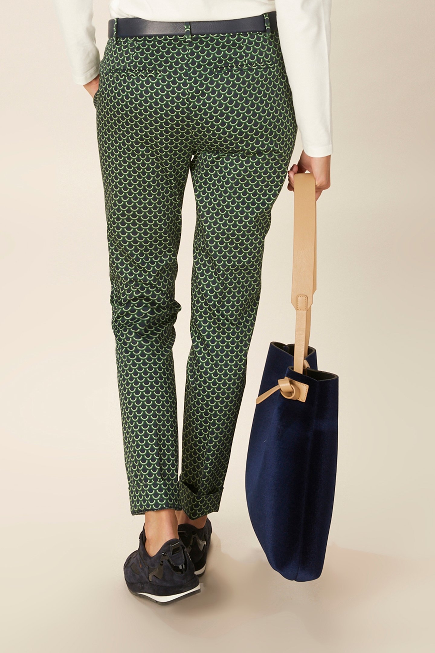 COTTON CHINO PANTS GREEN 2