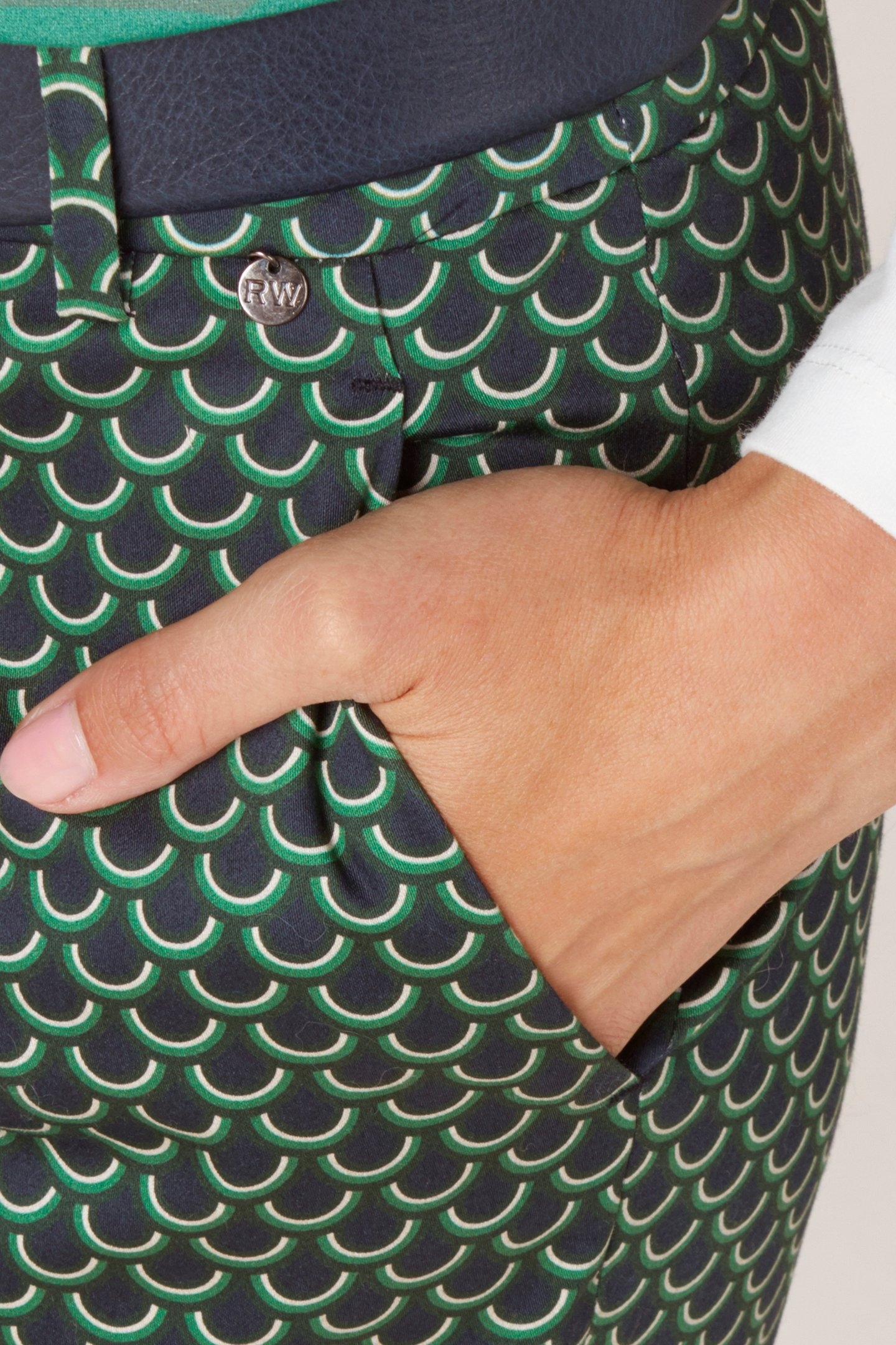 COTTON CHINO PANTS GREEN 5