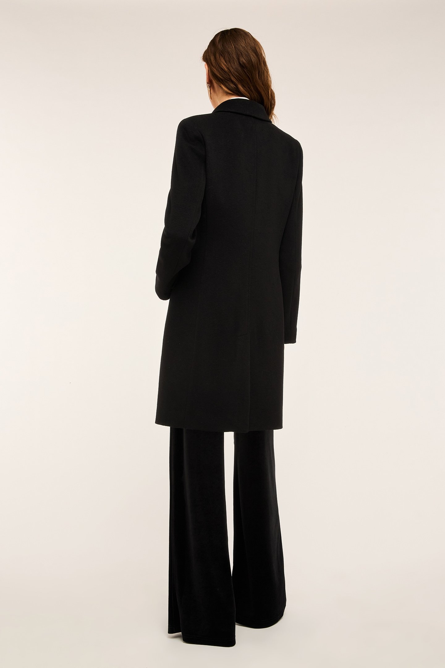 SINGLE-BREASTED SLIM FIT COAT BLACK 3