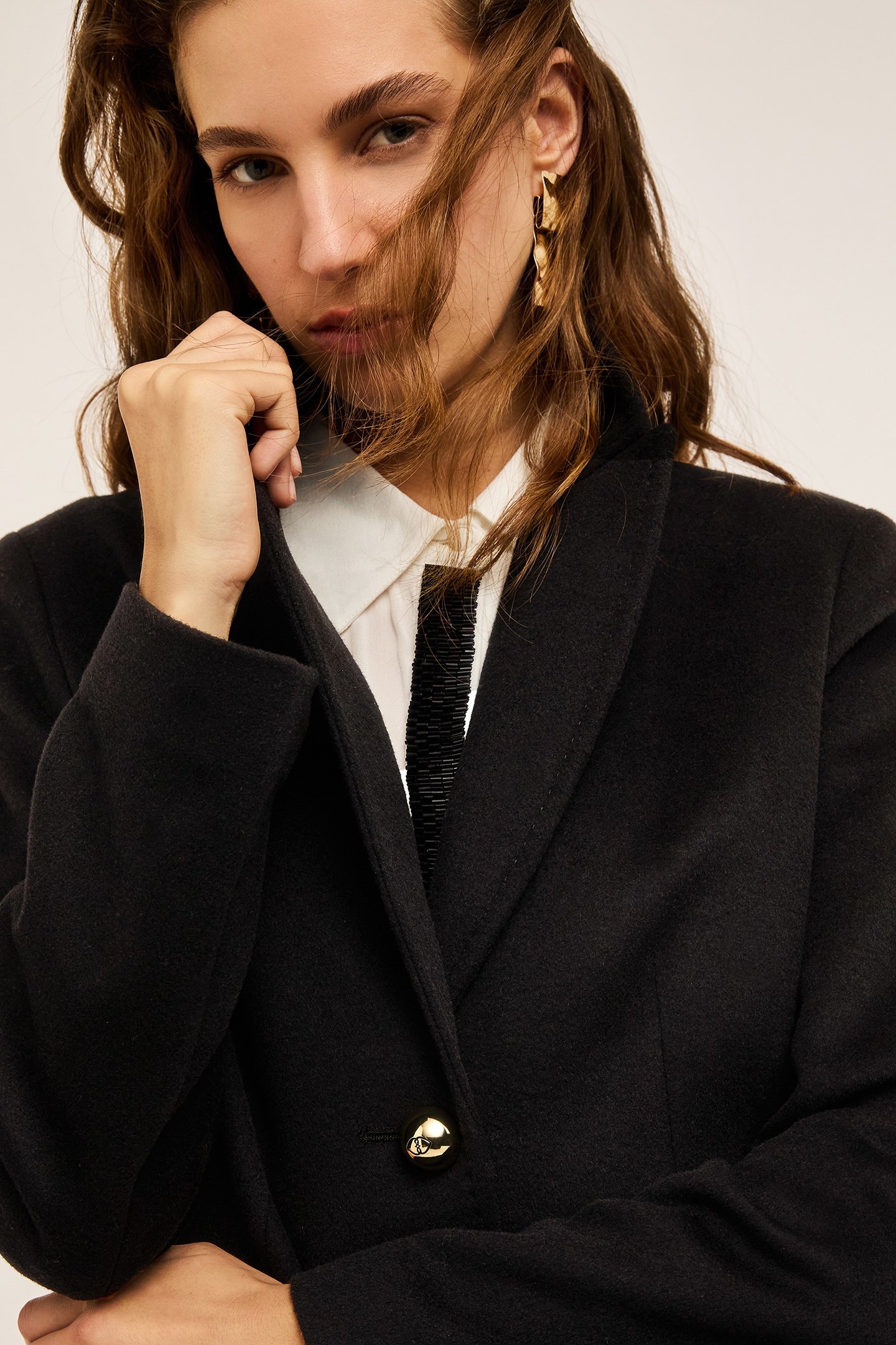 SINGLE-BREASTED SLIM FIT COAT BLACK 5