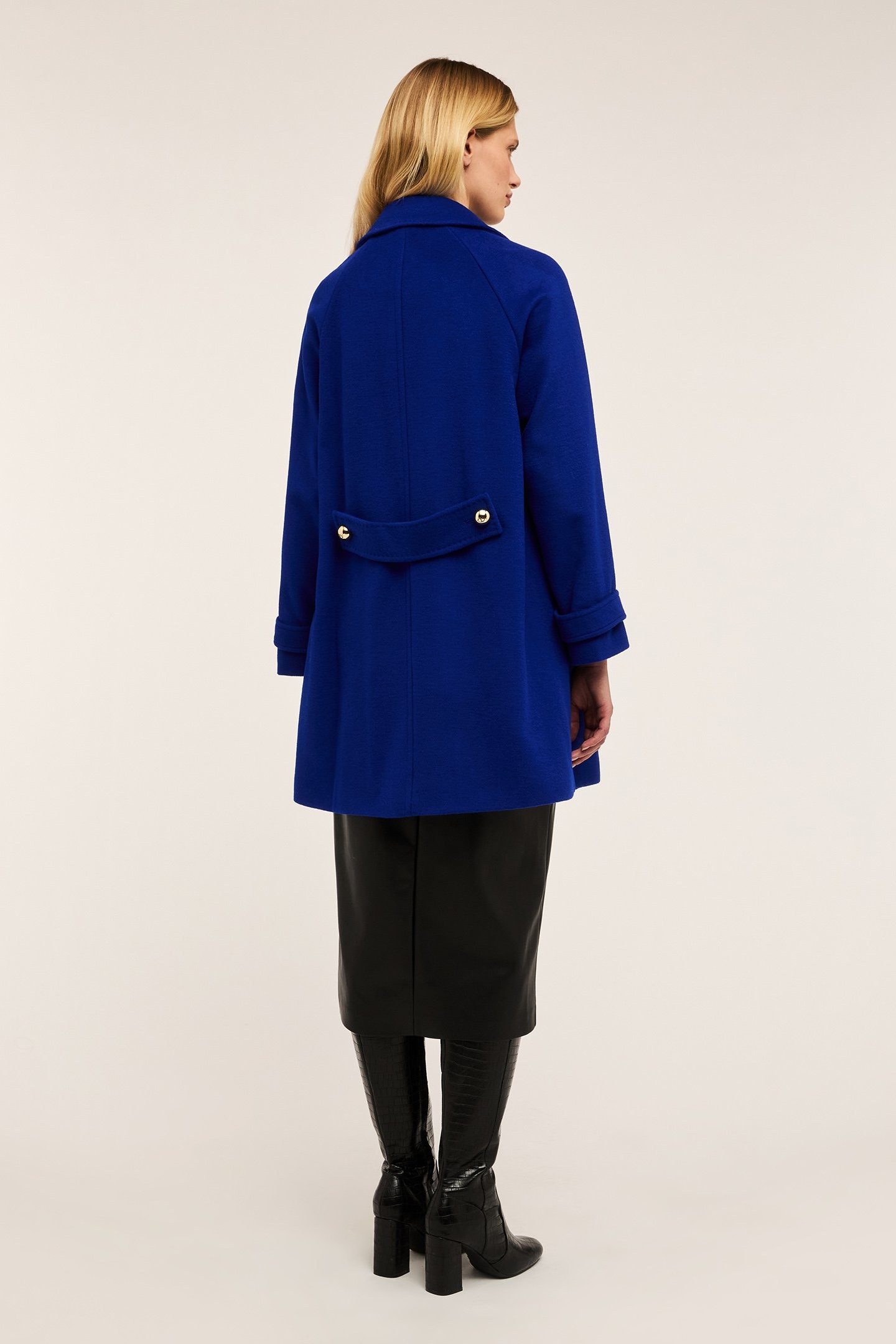 WOOL BLEND CLOTH PEA COAT BLUETTE 3