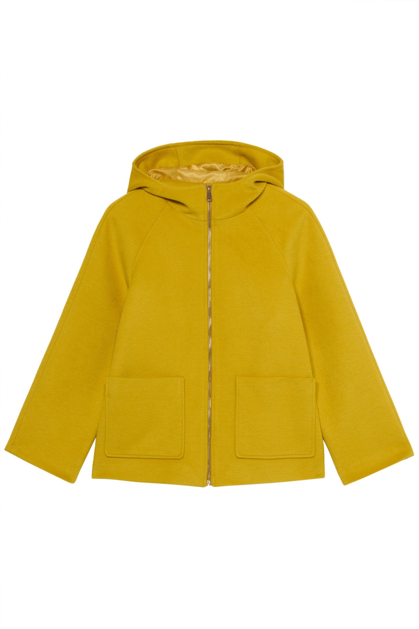 SHORT COAT WITH HOOD YELLOW 3
