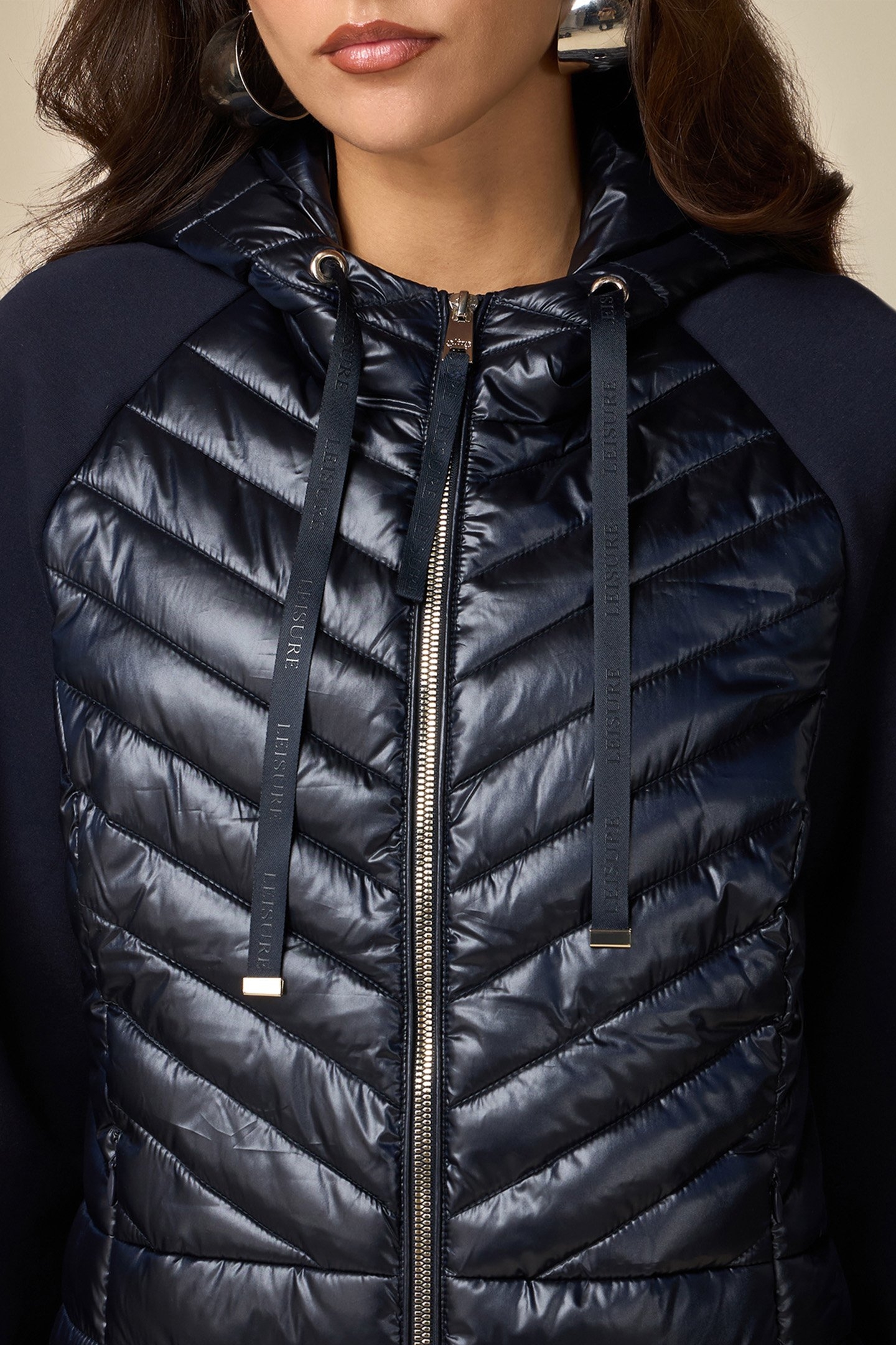 LIGHTWEIGHT COMBINED DOWN JACKET BLUE 4