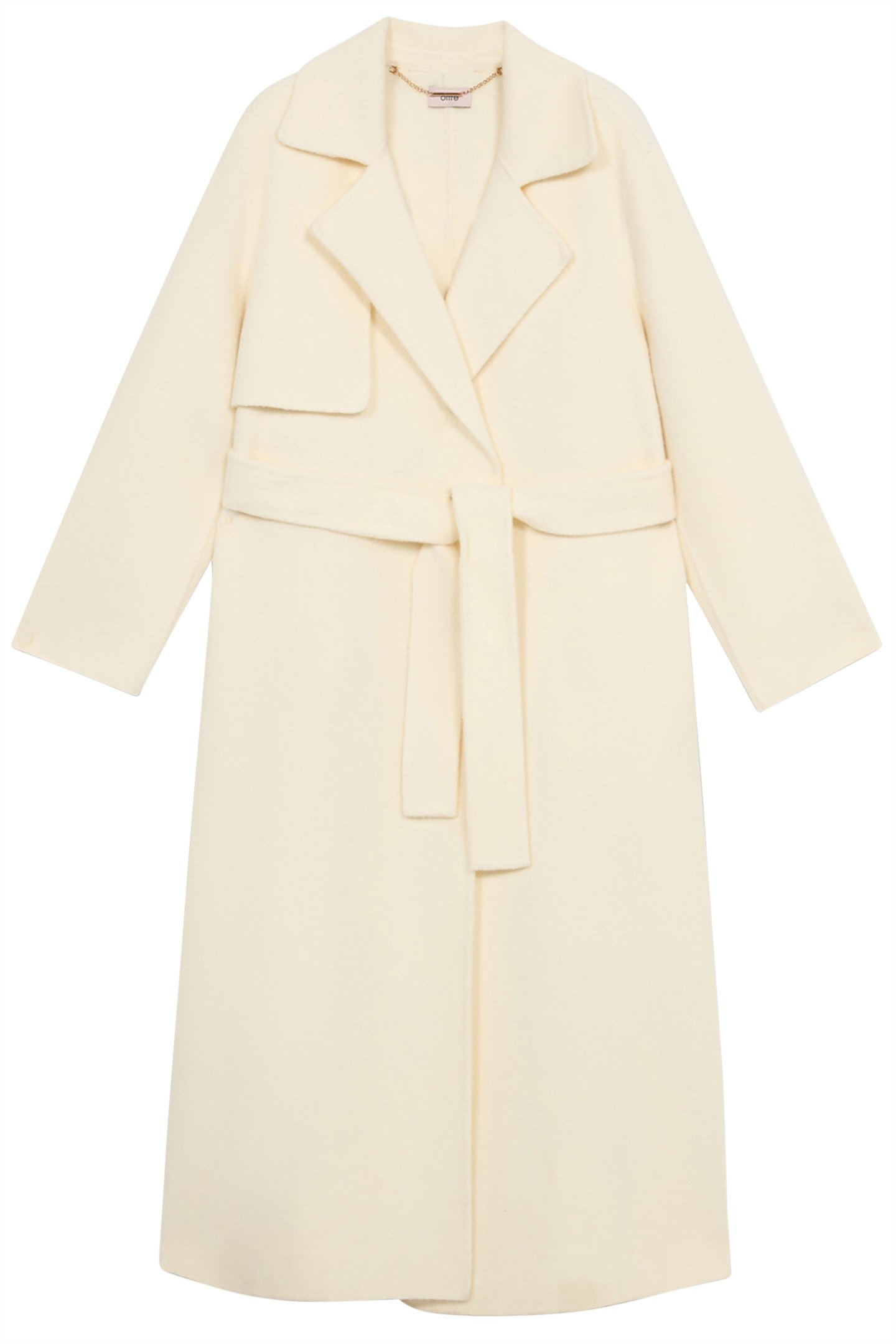 LONG WOOL BLEND COAT WHITE 3