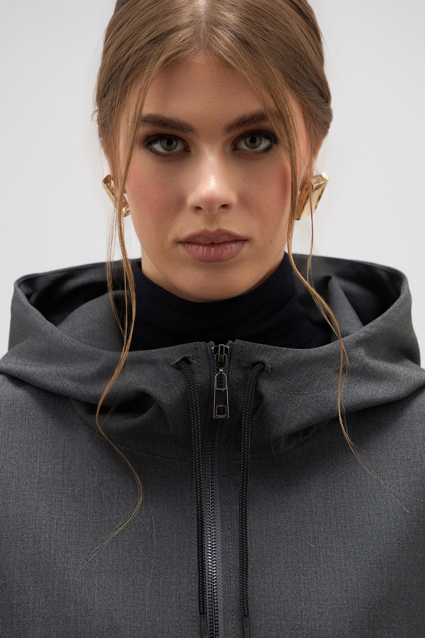 FLANNEL BOMBER JACKET GREY 4