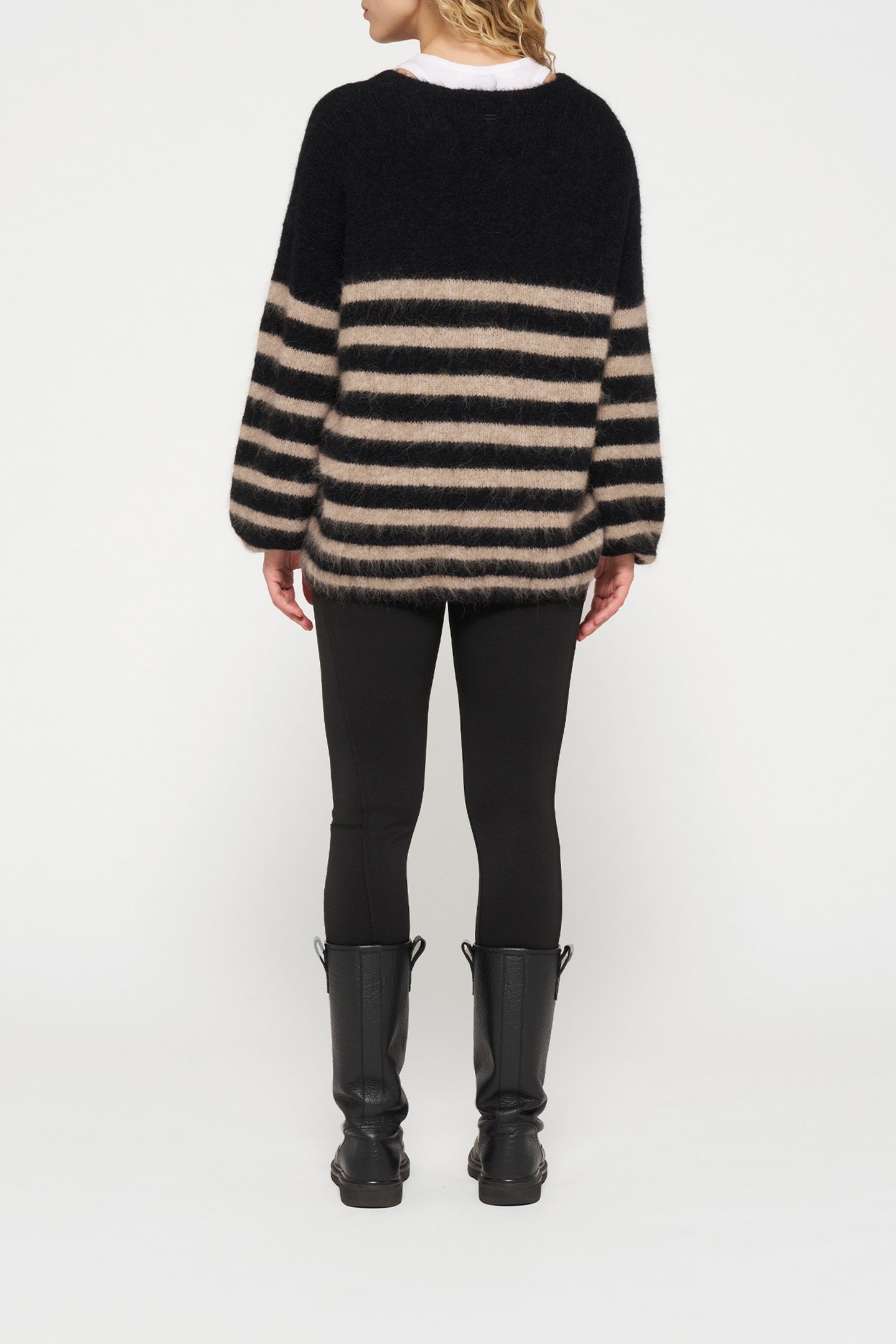SOFT HAIRY SWEATER STRIPES 3064 3