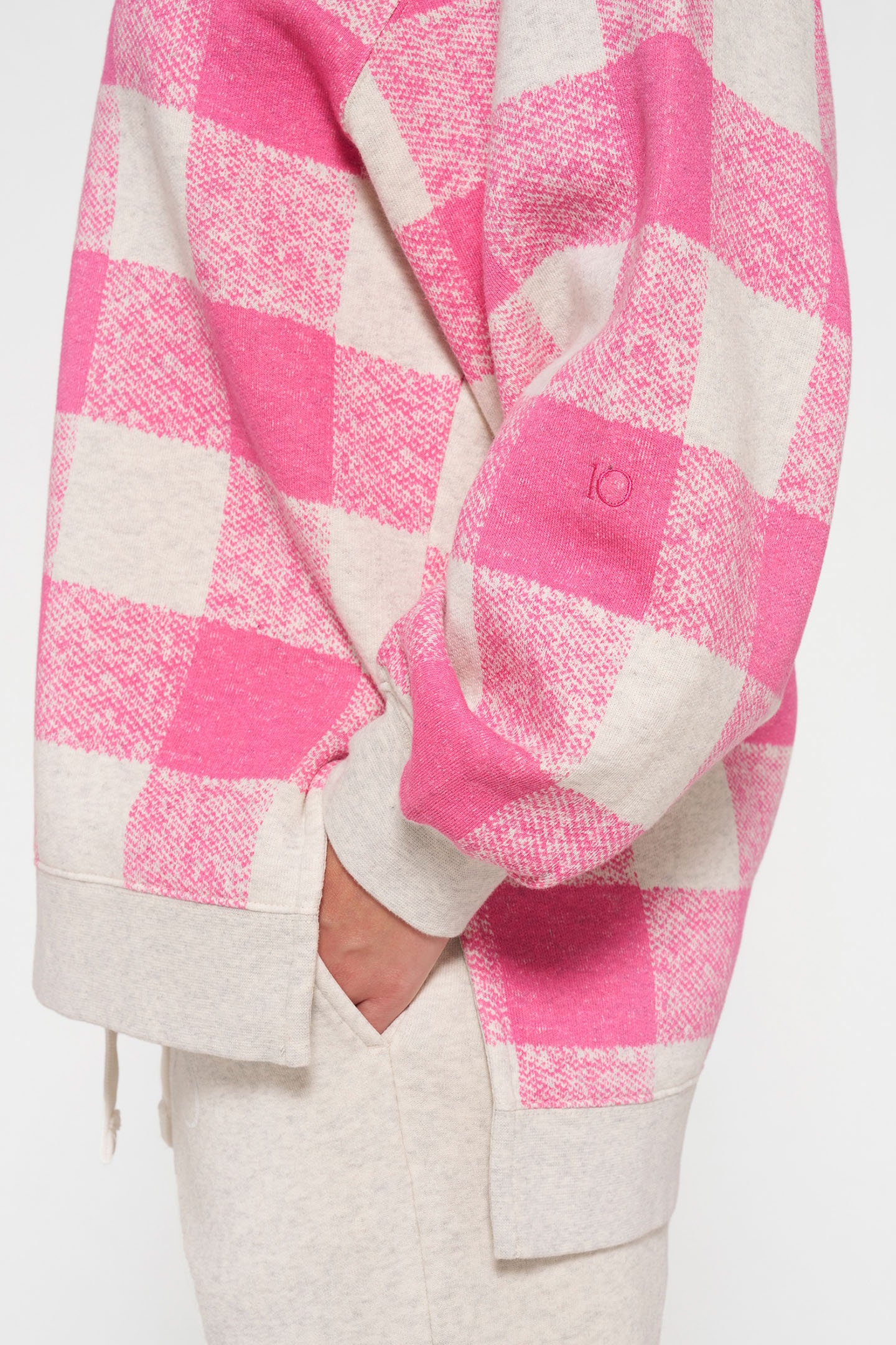 HIGH NECK ZIP SWEATER CHECK 1290 7