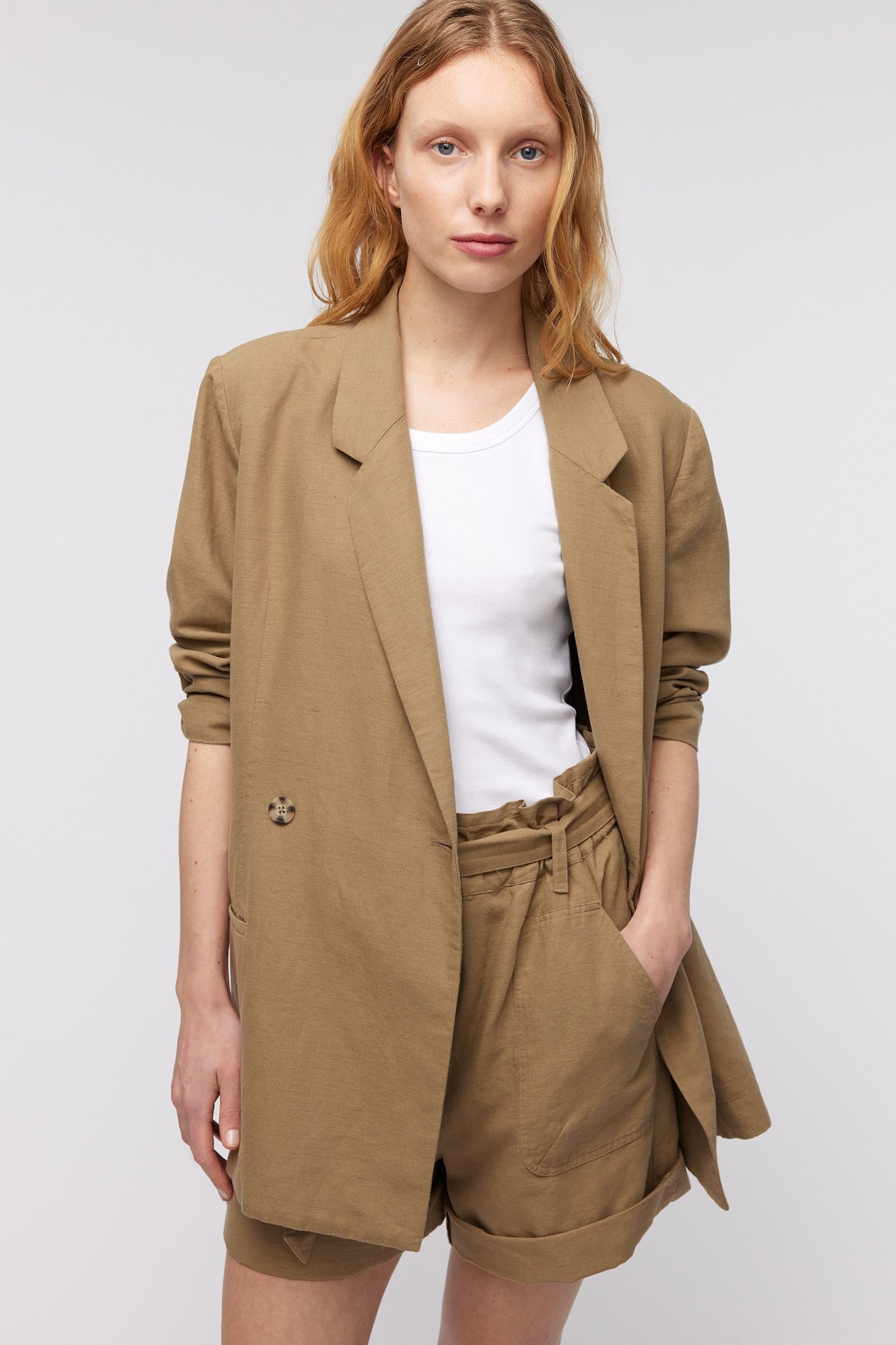 KELSEY BLAZER KHAKI 1