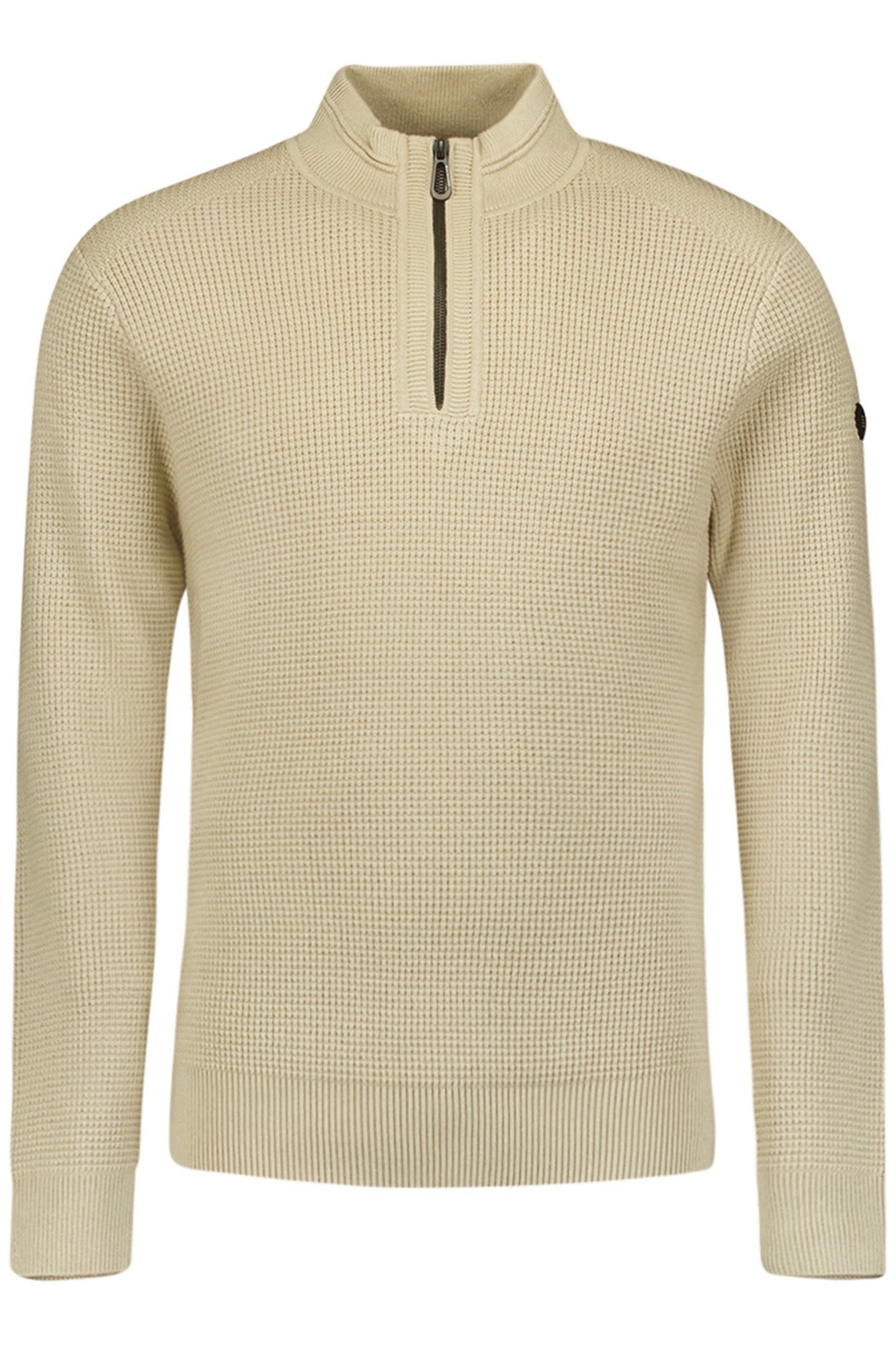 PULLOVER HALF ZIPPER SOLID JACQUARD CEMENT 4