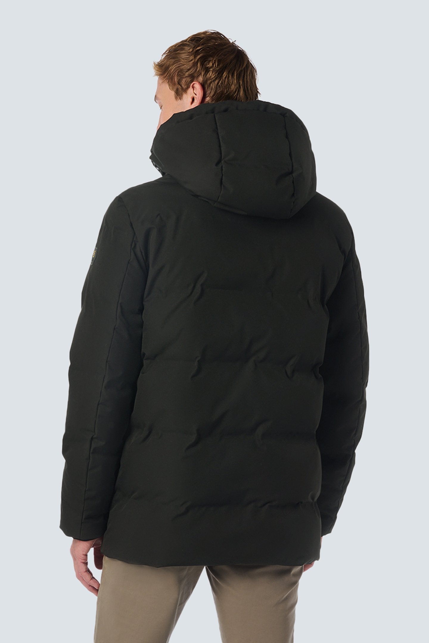 JACKET SHORT FIT SEALED HOODED BLACK 2