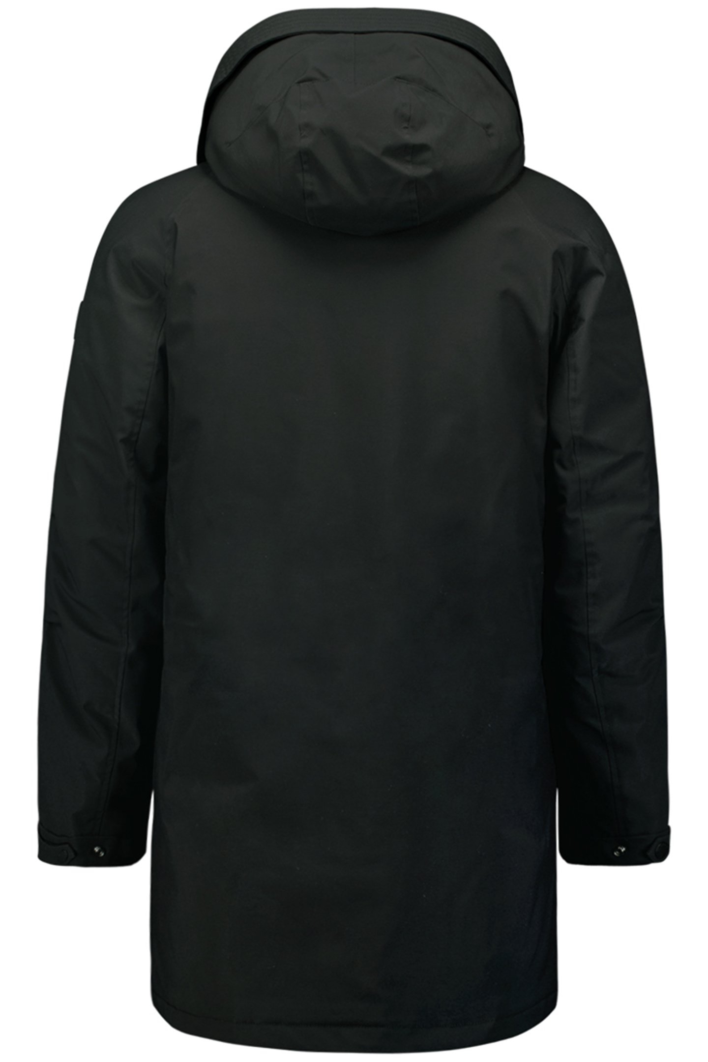 JACKET LONG FIT HOODED BLACK 5