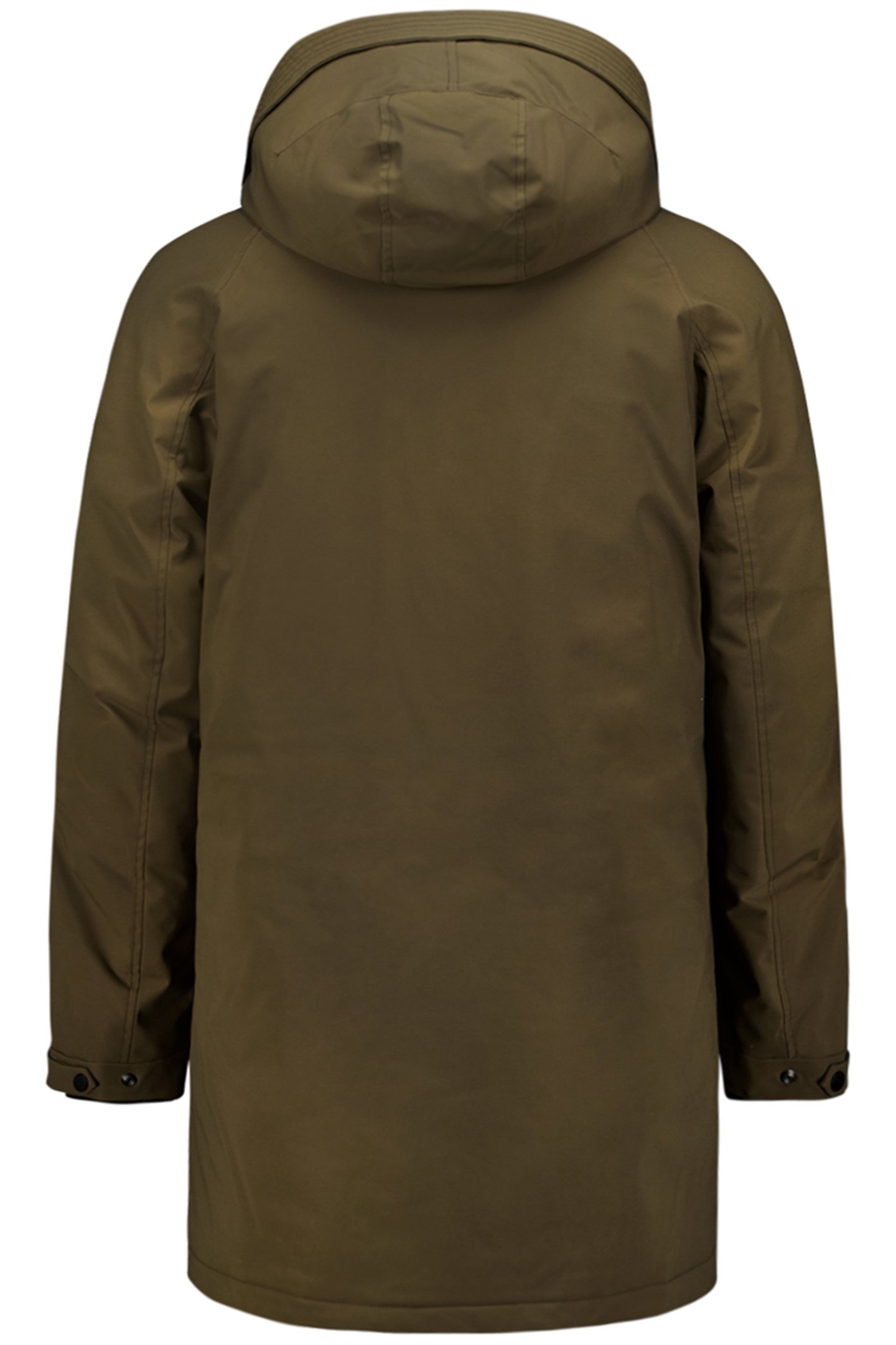 JACKET LONG FIT HOODED TAUPE 5