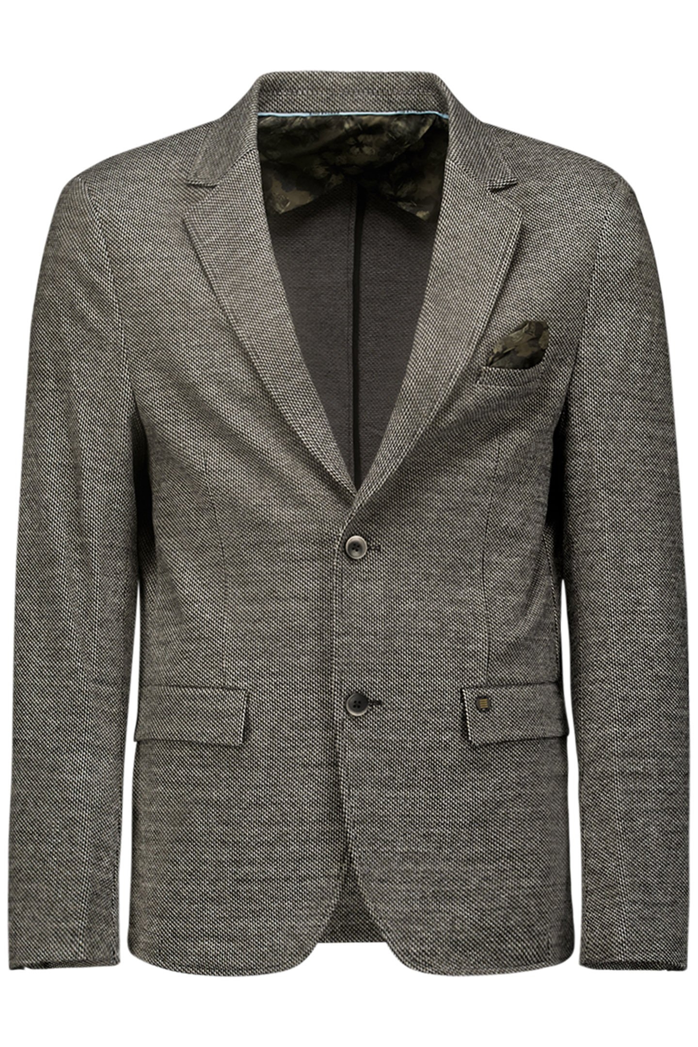 BLAZER STRETCH JERSEY MELANGE BLACK 4