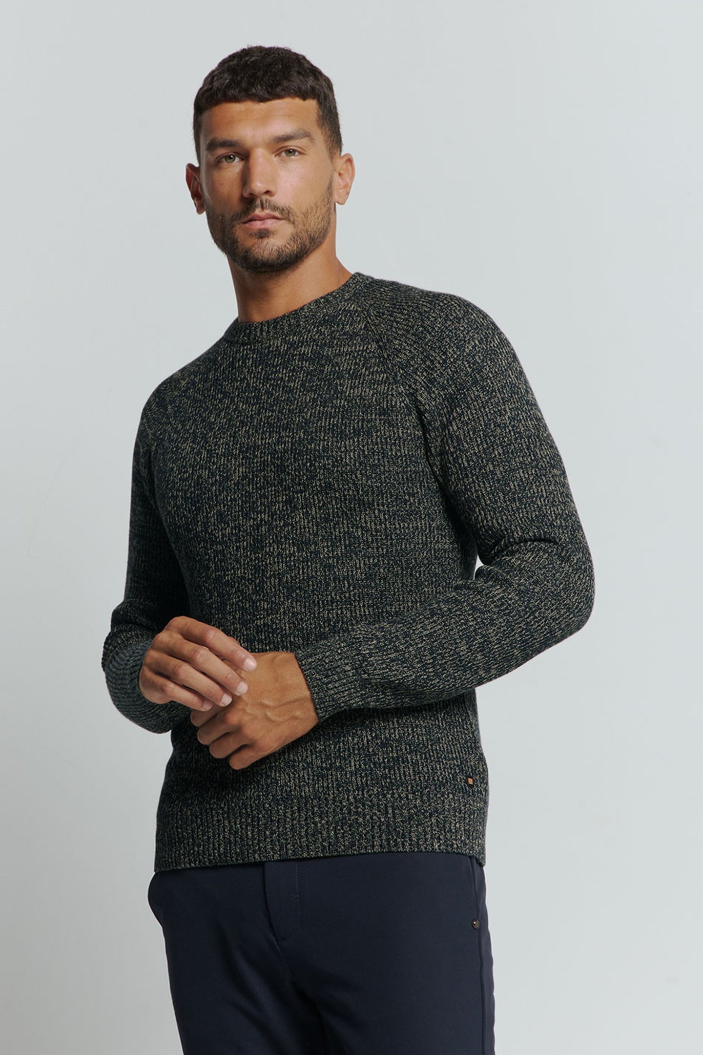 PULLOVER CREWNECK 3 COLOURED RIB NIGHT 1
