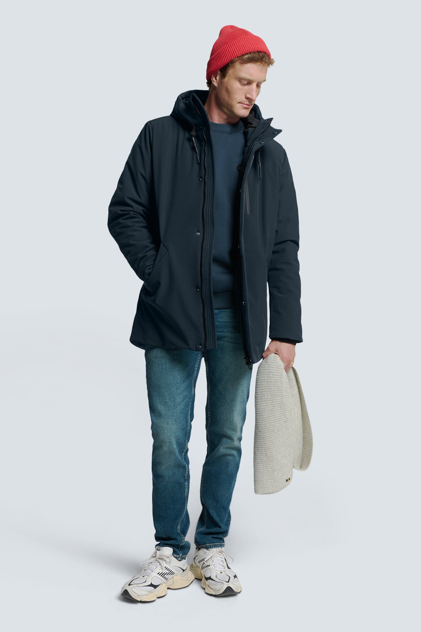 JACKET MEDIUM LONG FIT HOODED SOFTSHELL STRETCH NIGHT 3