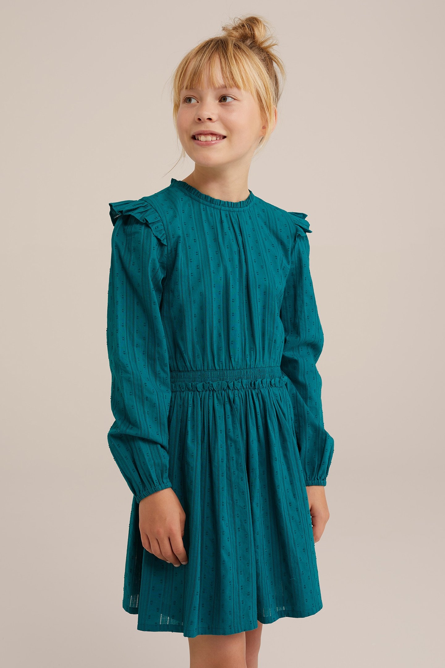 DRESS MID LENGTH SEA GREEN 1