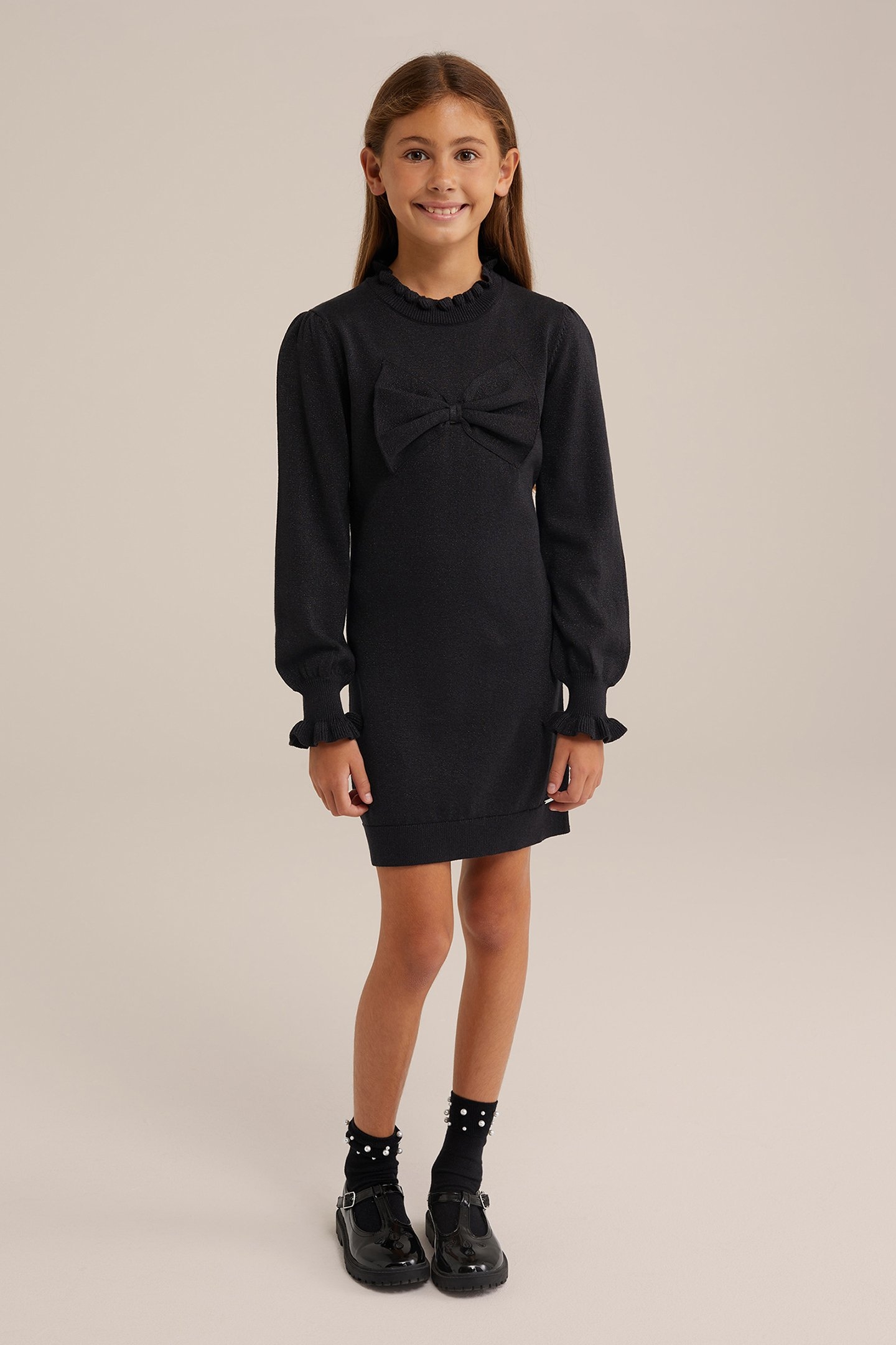 DRESS MID LENGTH BLACK 2