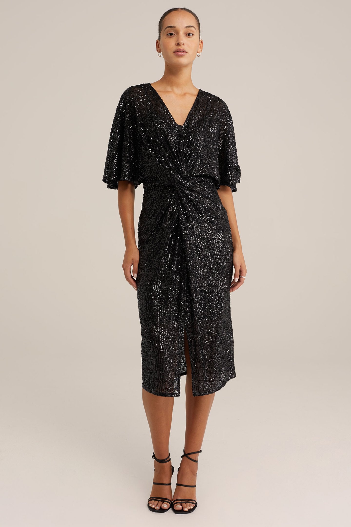 DRESS MID LENGTH BLACK 1