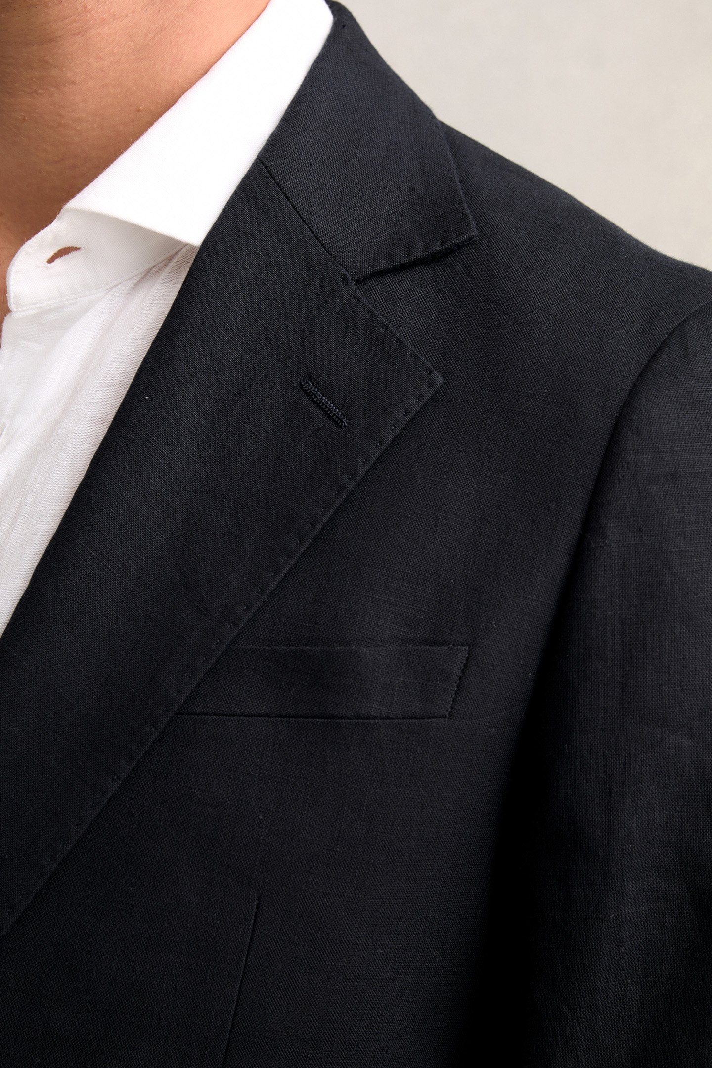 LINEN SLIM FIT BLAZER NAVY 6