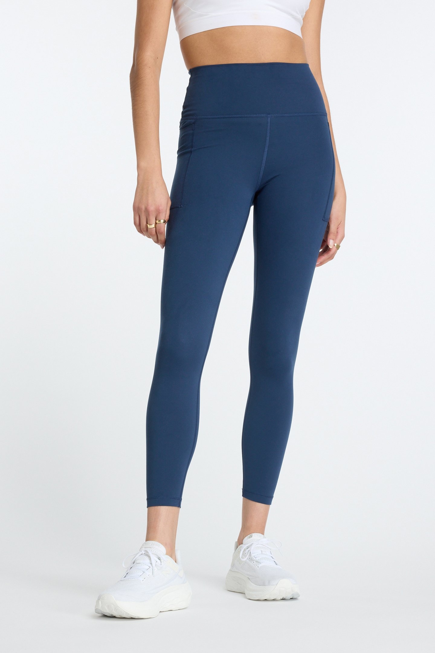 NB HARMONY POCKET HIGH RISE LEGGING NAVY 1