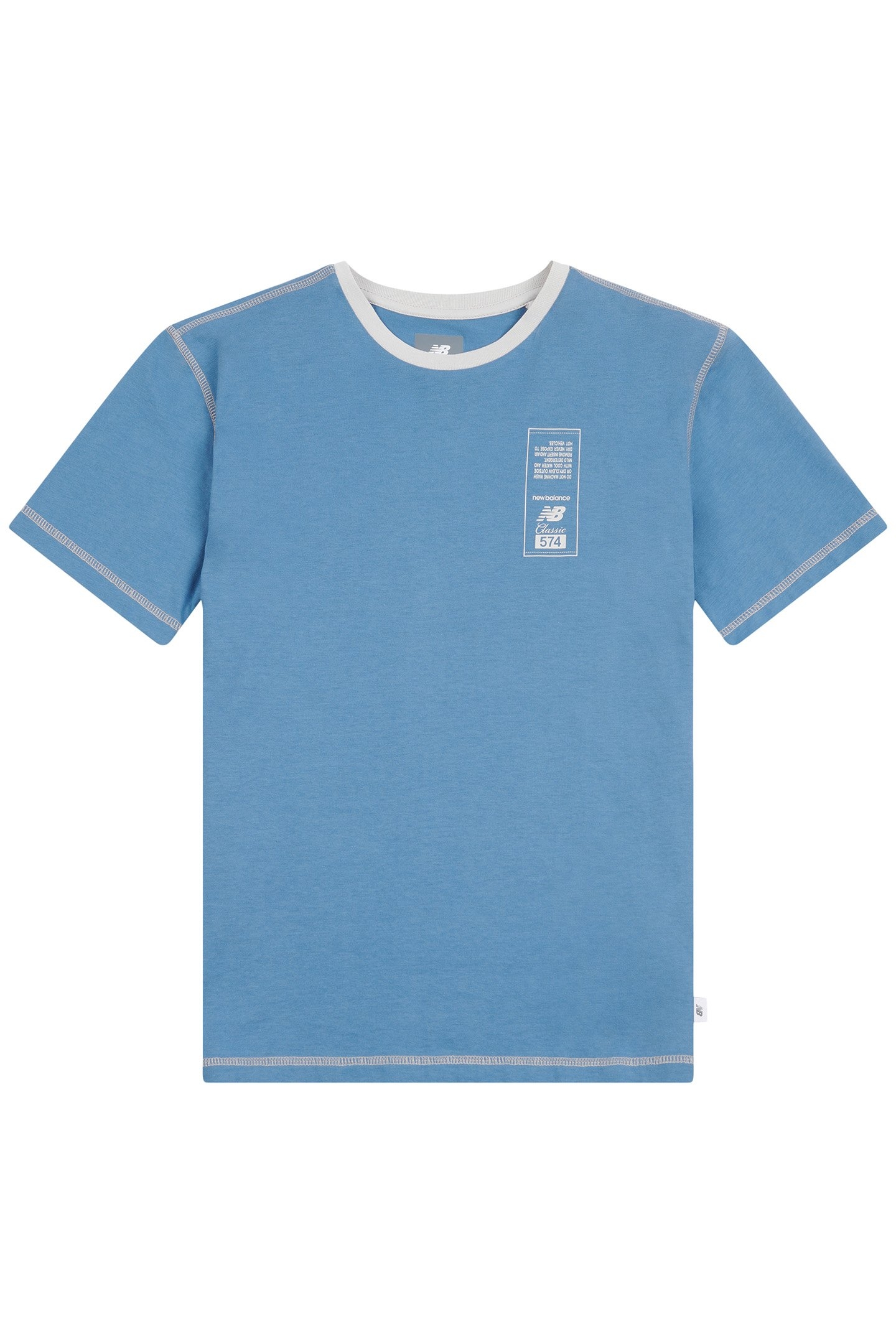 BOYS 574 DIAGRAM TEE HERONBLU 4