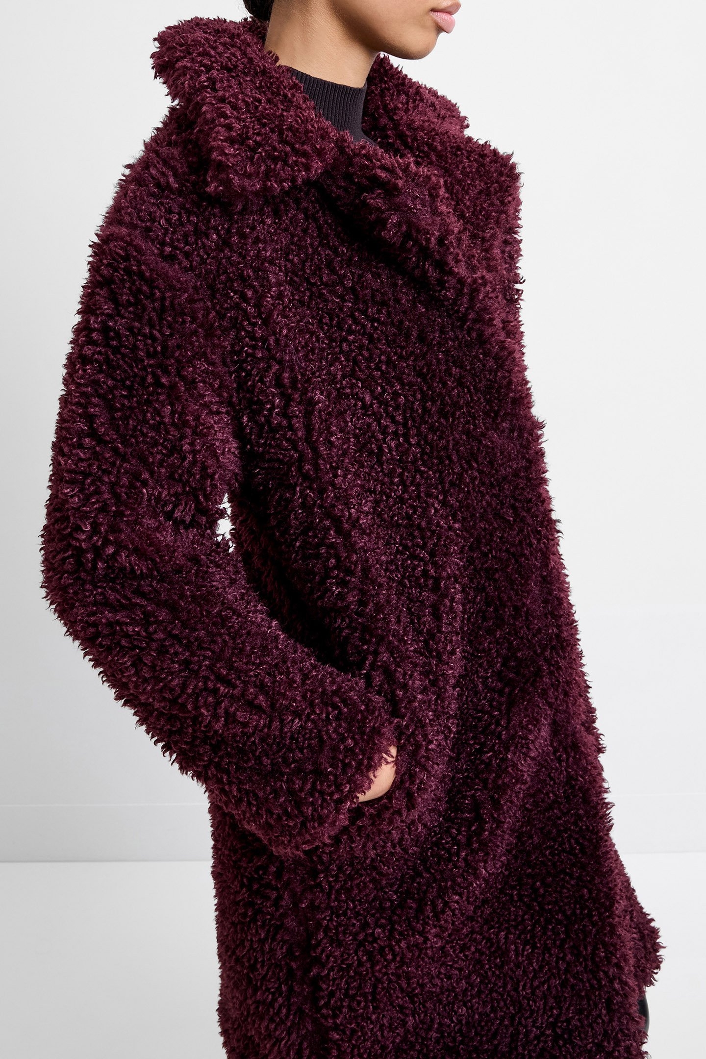 BOUCLE PEAK L BURGUNDY RED 4