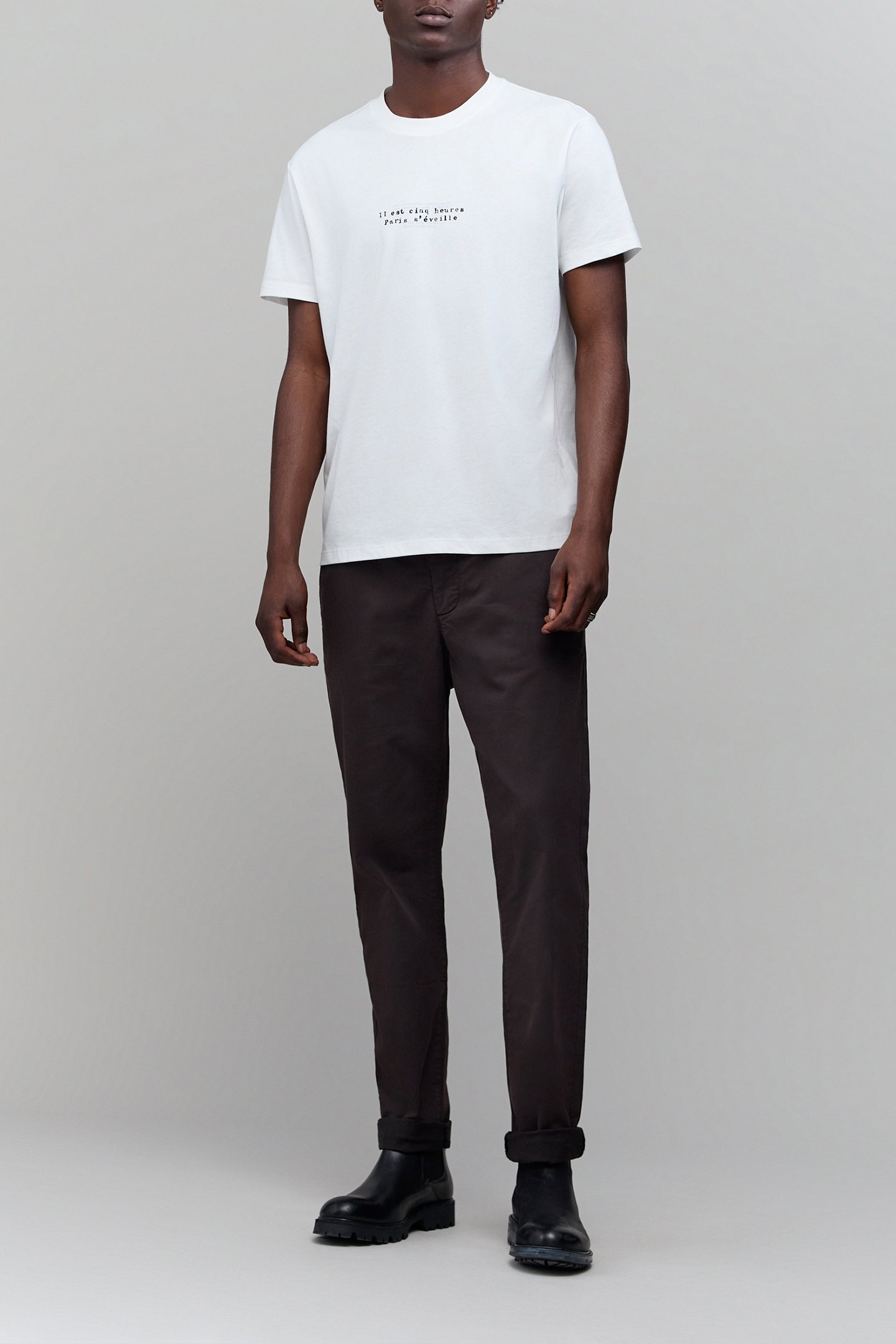 BROWN SLIM CHINO PANTS BROWN 6