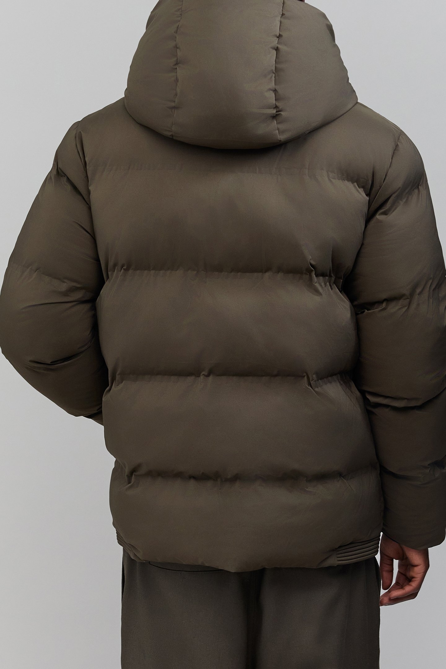 DARK KHAKI QUILTED PADDED JACKET DARK KAKI 5