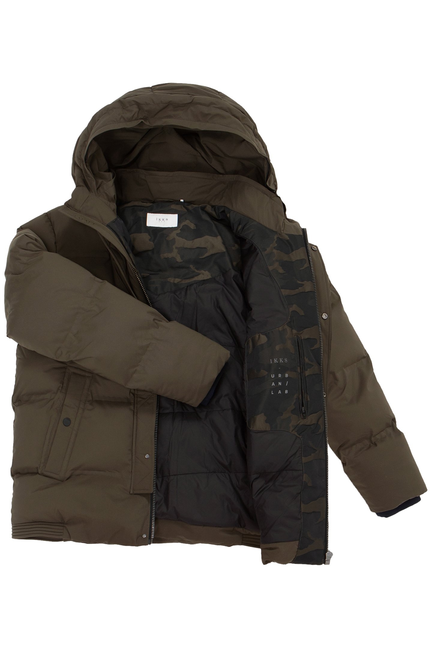 DARK KHAKI QUILTED PADDED JACKET DARK KAKI 3