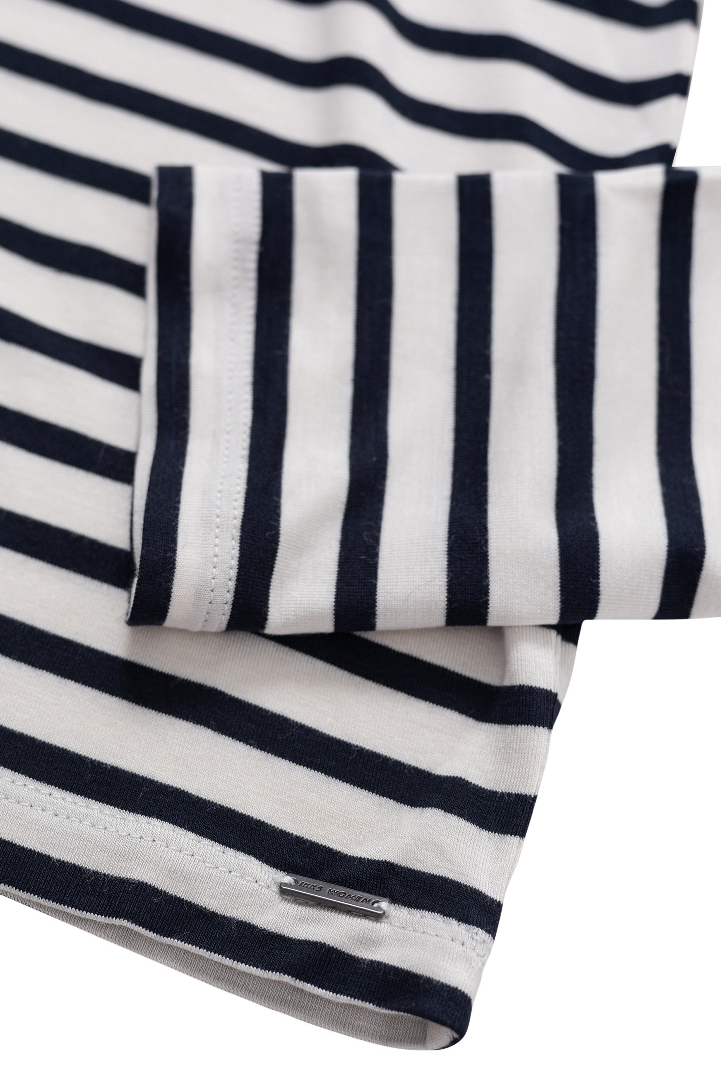 NAVY TURTLENECK TEE WITH WHITE STRIPES NAVY 2