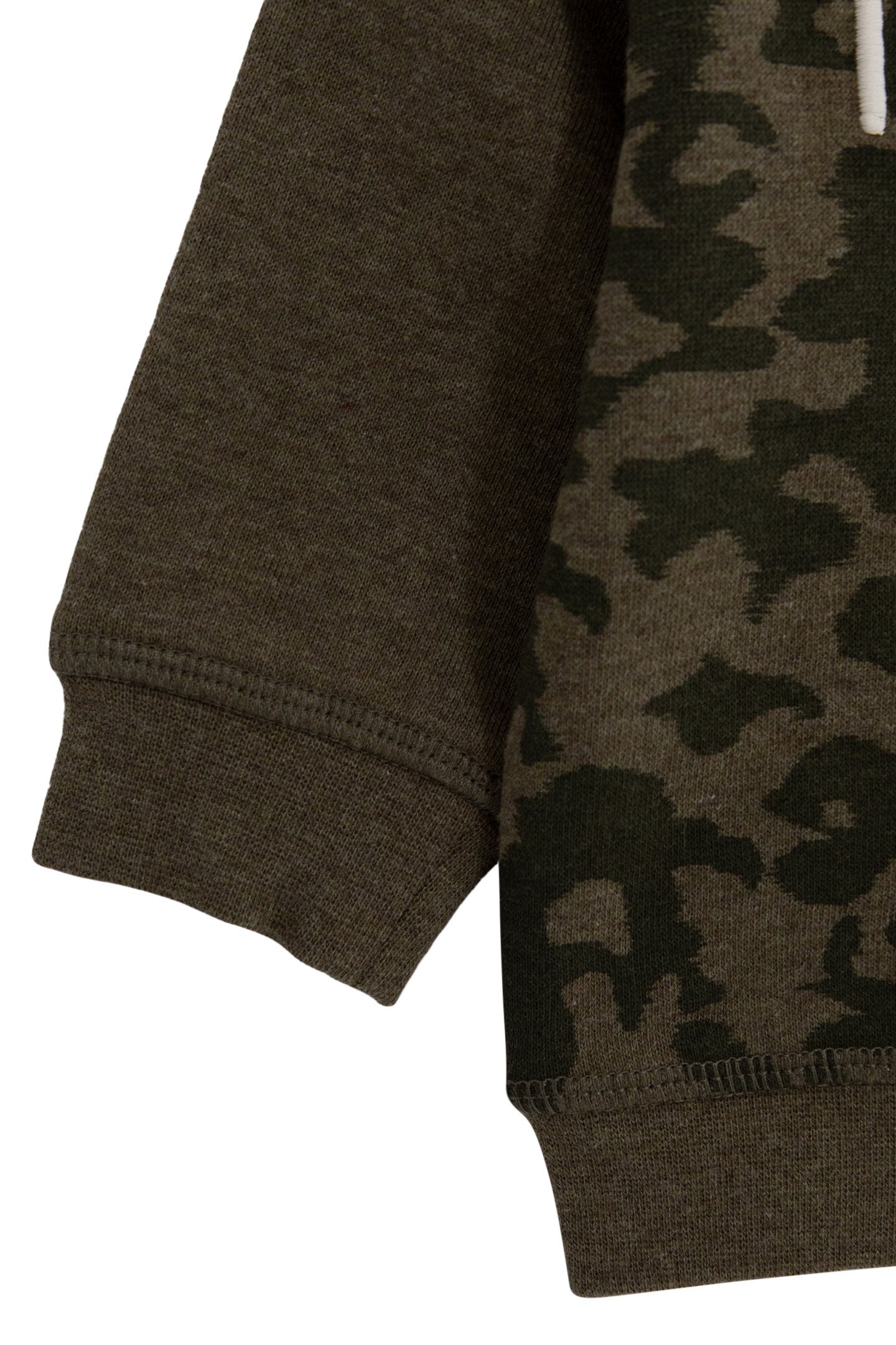 BABY BOY'S KHAKI CAMOUFLAGE SWEATSHIRT, EMBROIDERED SLOGAN 4