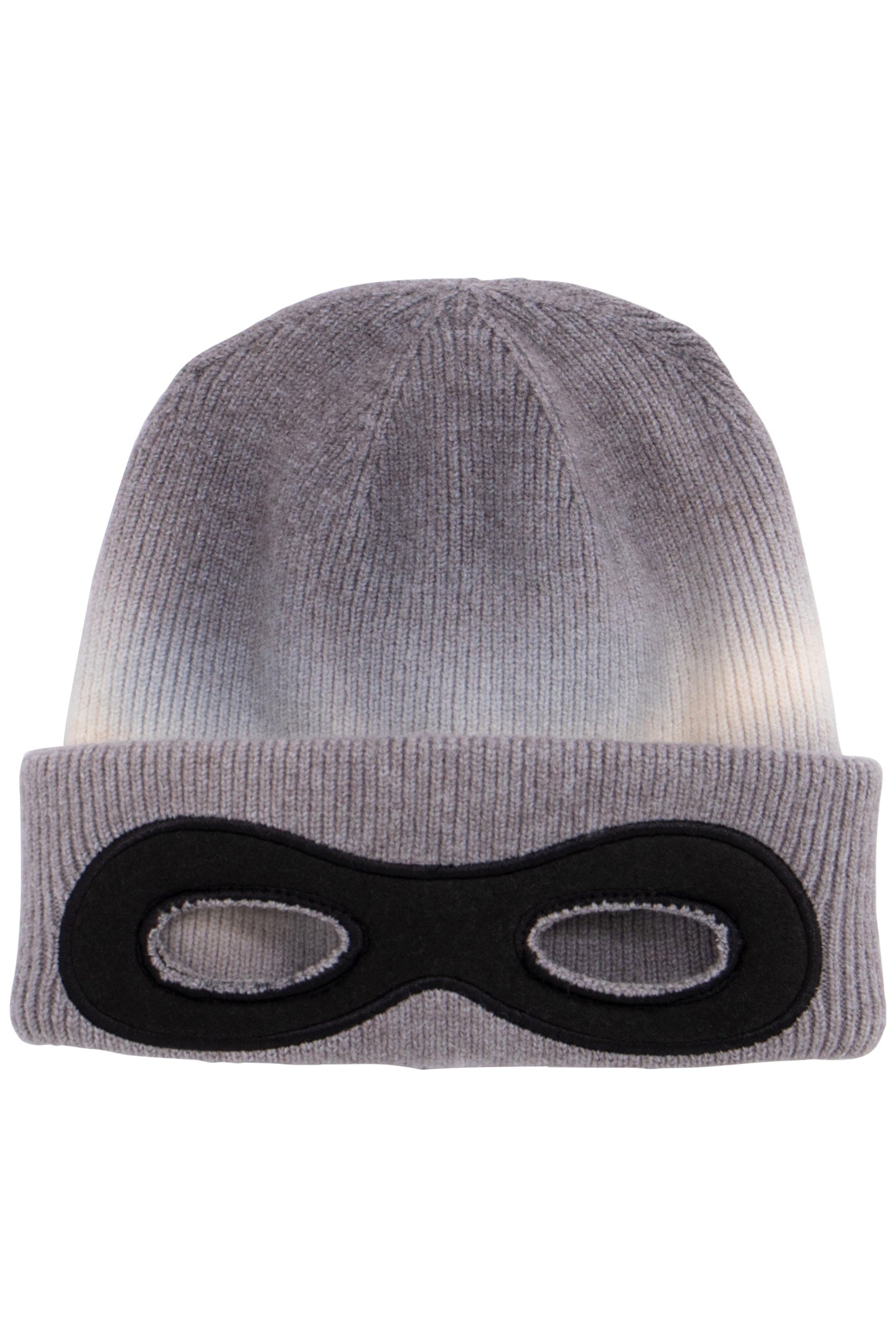 BOY'S GREY TIE AND DYE KNIT HAT WITH MASK CUT-OUT 4