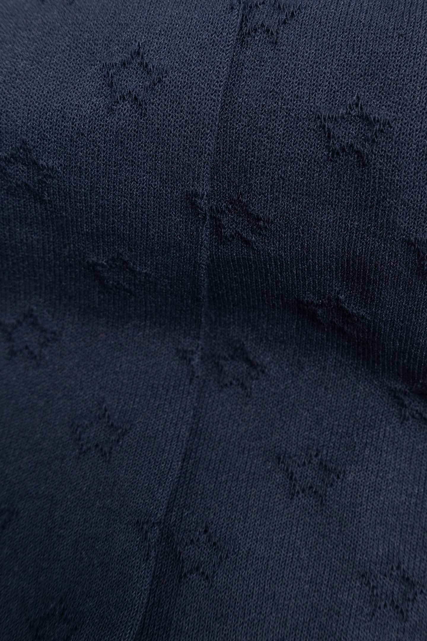 GIRL'S NAVY JACQUARD KNIT TIGHTS 5