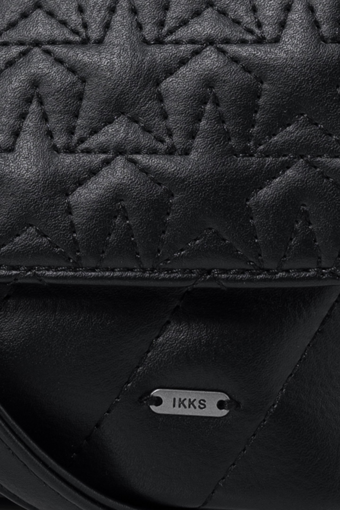 GIRL'S BLACK RECYCLED STAR QUILTED HANDBAG 4