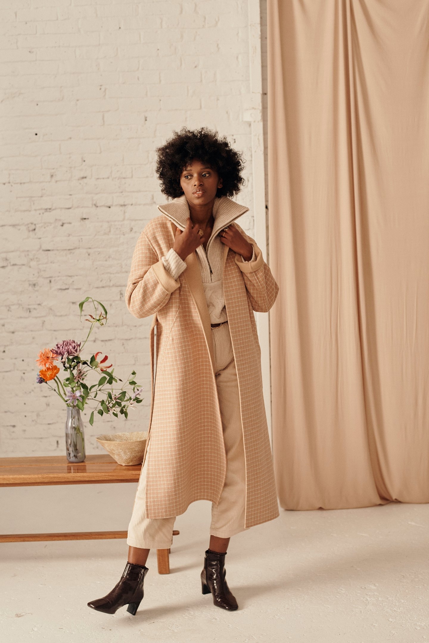 REVERSIBLE COAT SULLY CAMEL-BLUSH 1