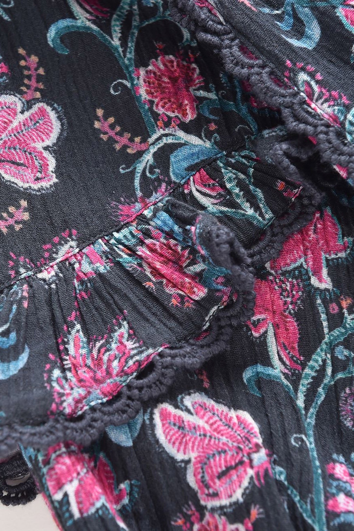 DRESS LARA CHARCOAL WILDFLOWERS 8