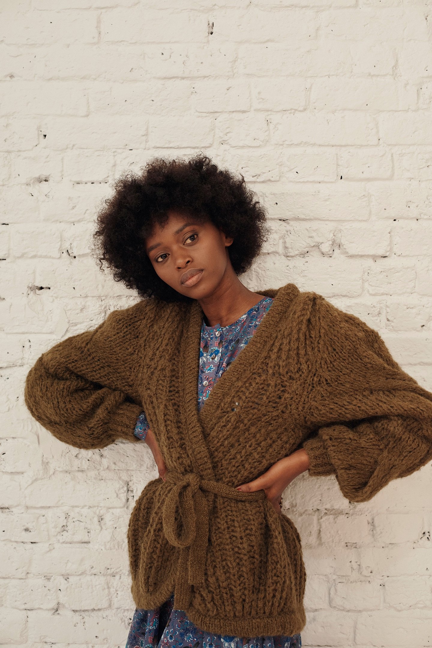 CARDIGAN SIRINA DARK KHAKI 1