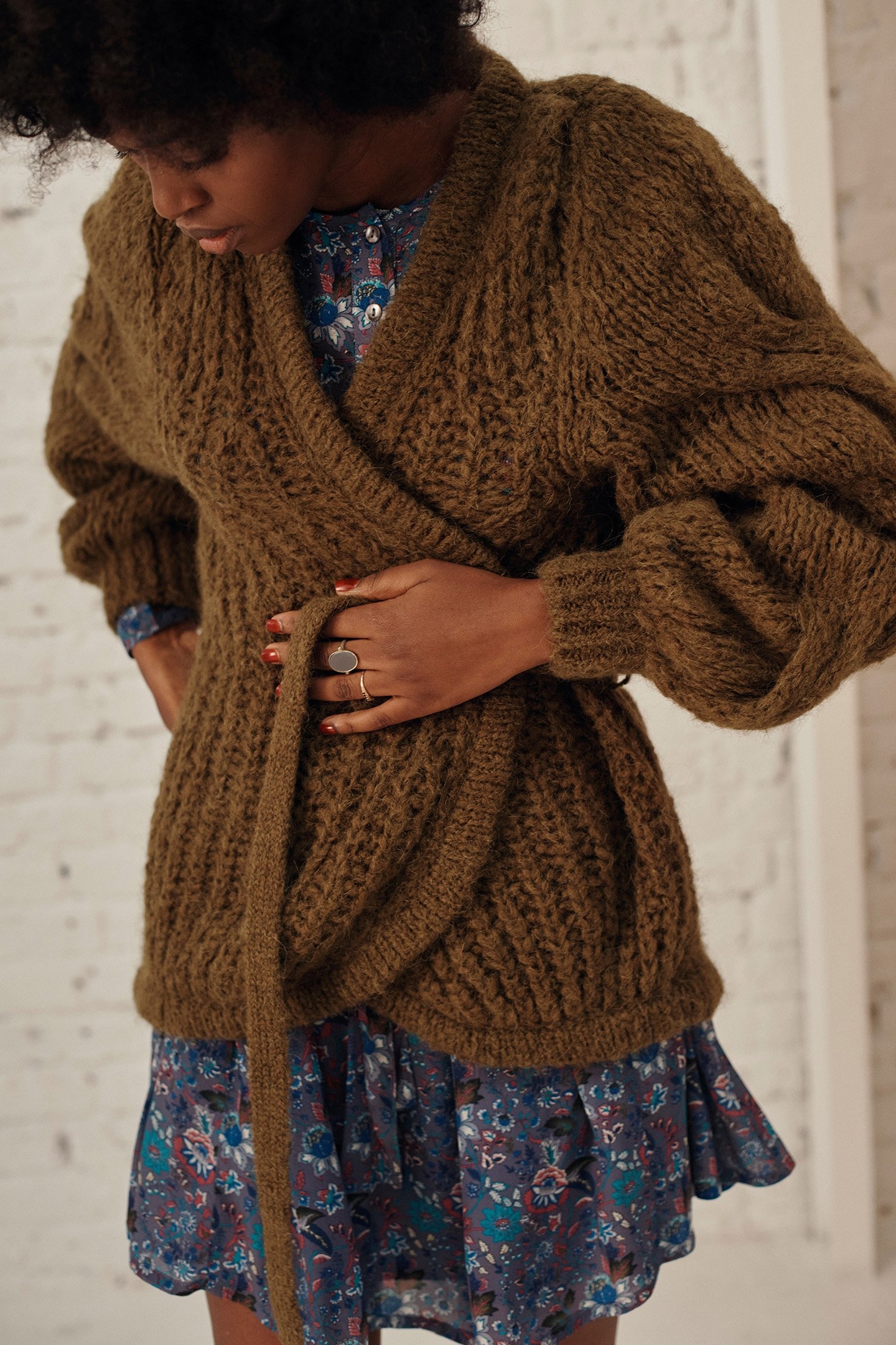 CARDIGAN SIRINA DARK KHAKI 3