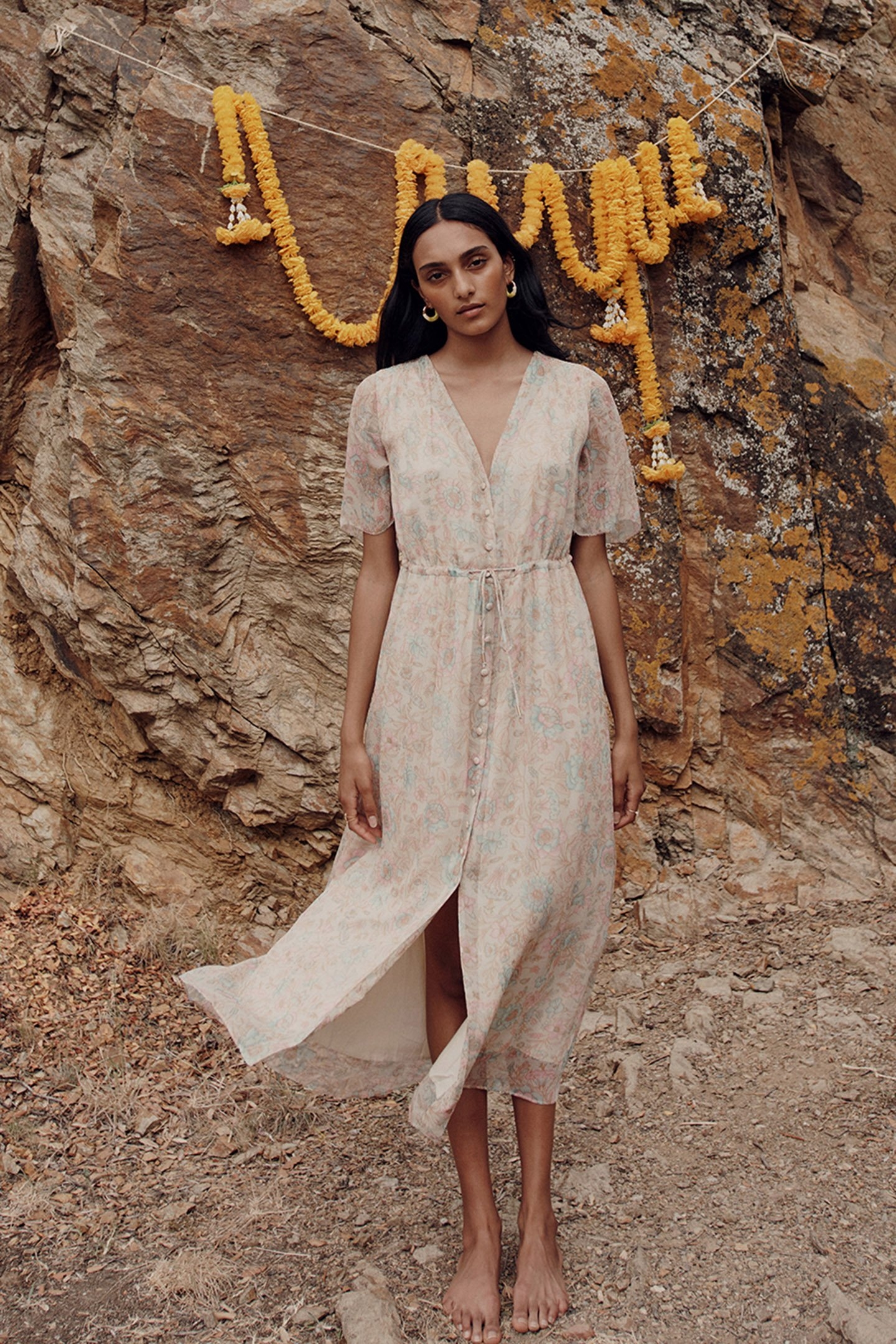 DRESS CHALLU BLUSH RAINBOWMANDALA 1