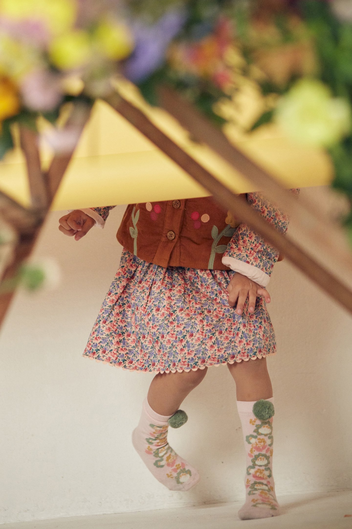 SKIRT CEPHEE BLUSH FLORAL WORLD 3