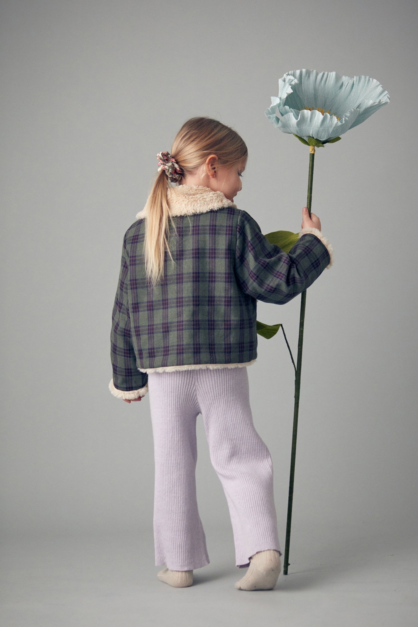 COAT ALIA GREEN TARTAN 2