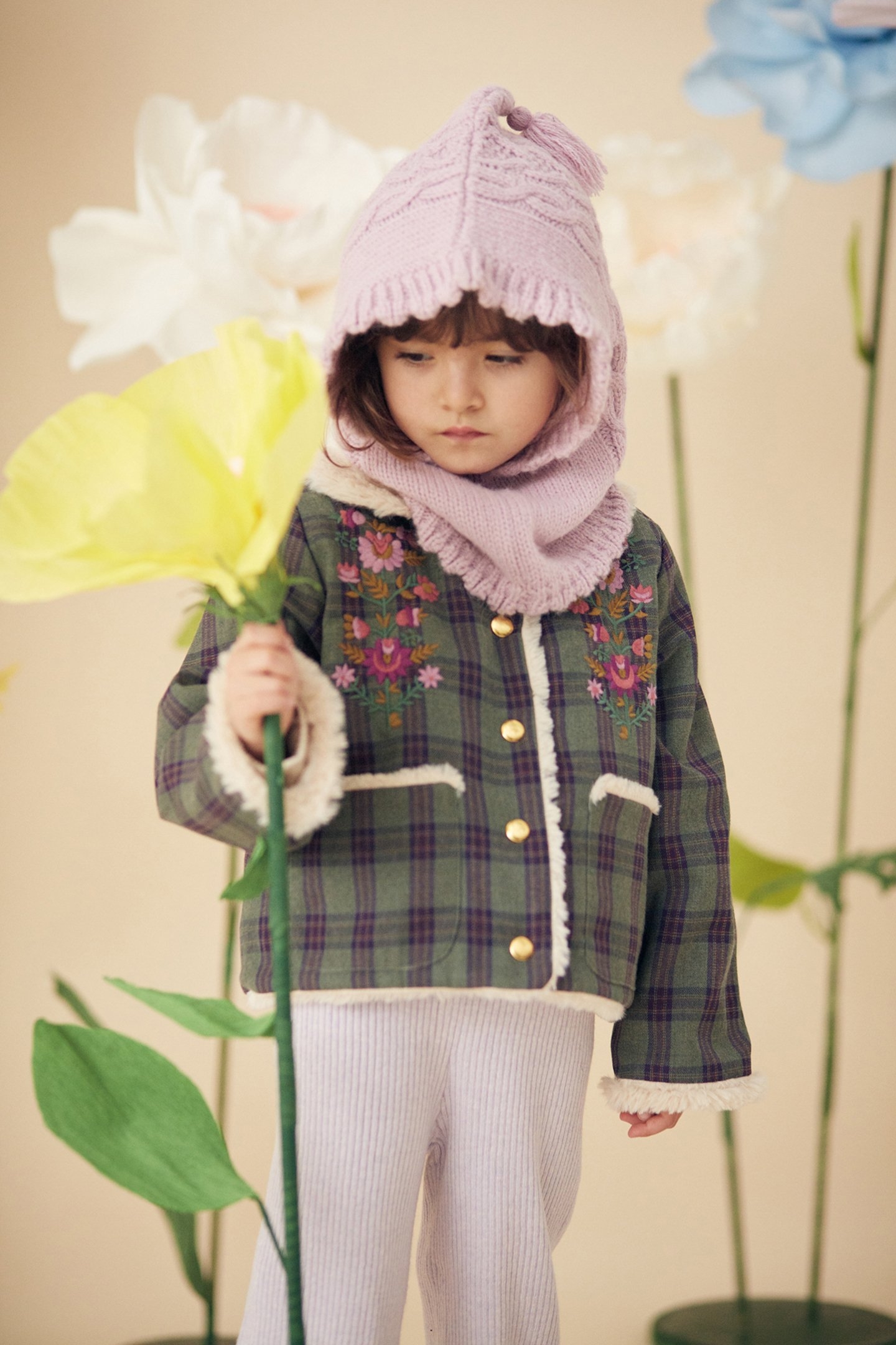 COAT ALIA GREEN TARTAN 5