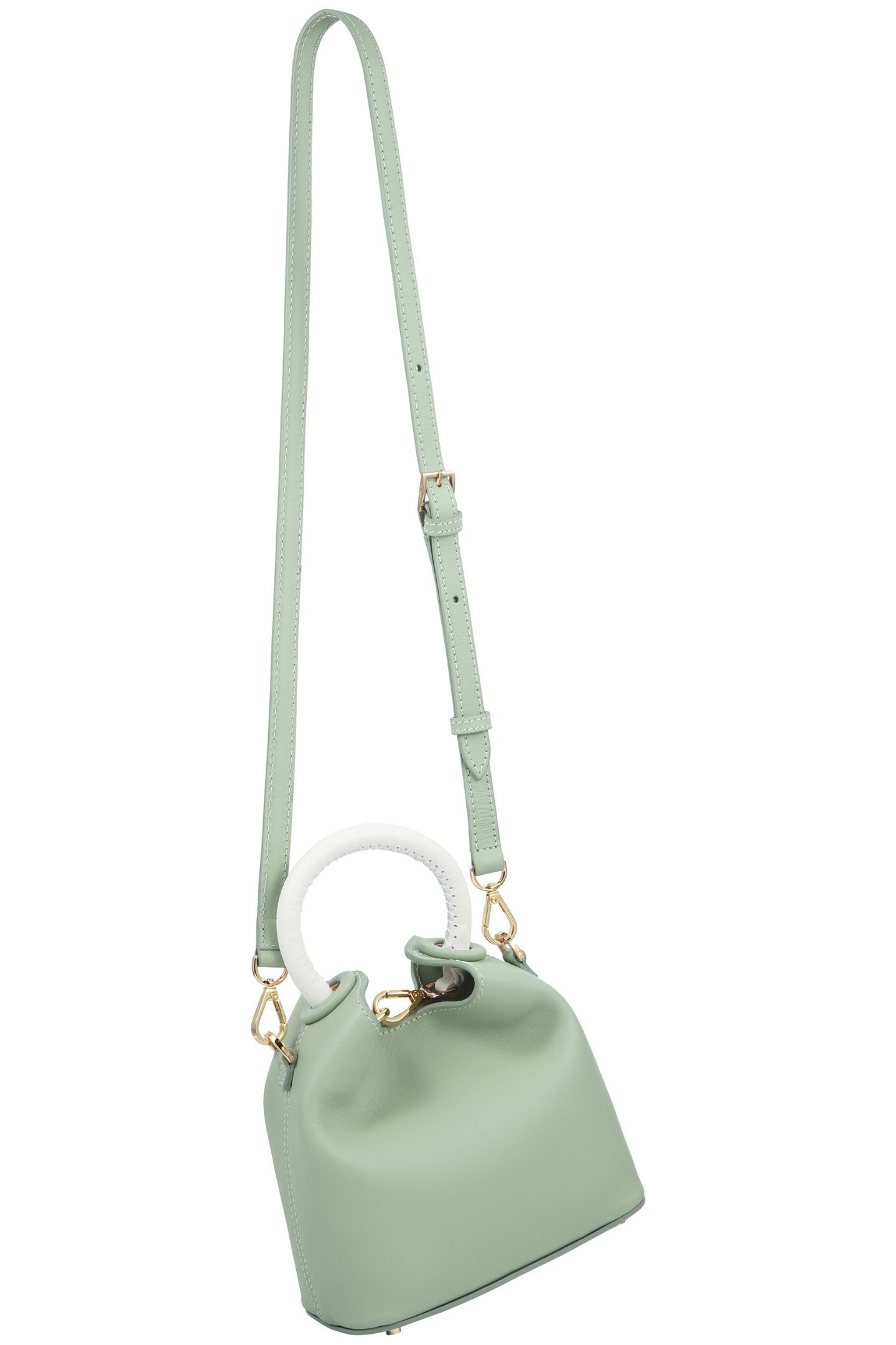 MADELEINE LEATHER MINT/BLACK BORDERS 2